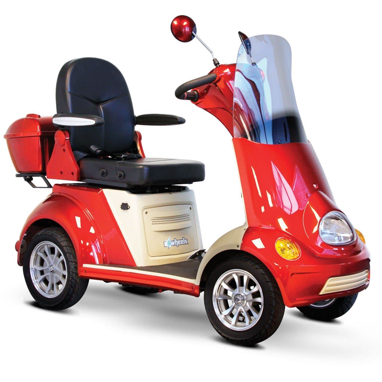 E-Wheels EW-52 4-Wheel Mobility Scooter, Heavy Duty 700 Watt Motor, 500 lbs Capacity, Ships Fully Assembled