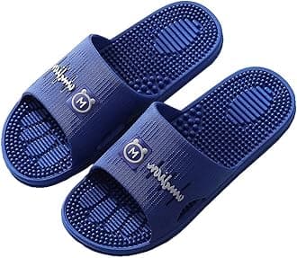 QINGXun Summer Sandals, Foot Massage Mens Slippers, Acupressure Massage Slippers For Men Relieve Plantar Stress Acupressure Relaxation Foot Massage Shoes (Color : Blue, Size : EUR 42-43)