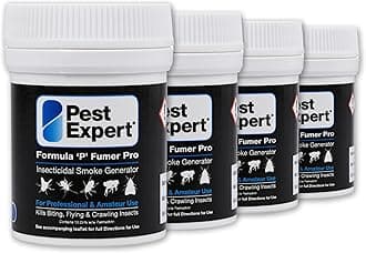 Pest Expert Flea & Cluster Fly Killer Smoke Bombs 4 x 7g - (7g -TWICE THE SIZE OF MINI SMOKE BOMBS) - Pro Flea Treatment Foggers for the Home - Professional Strength Approved for Amateur Use