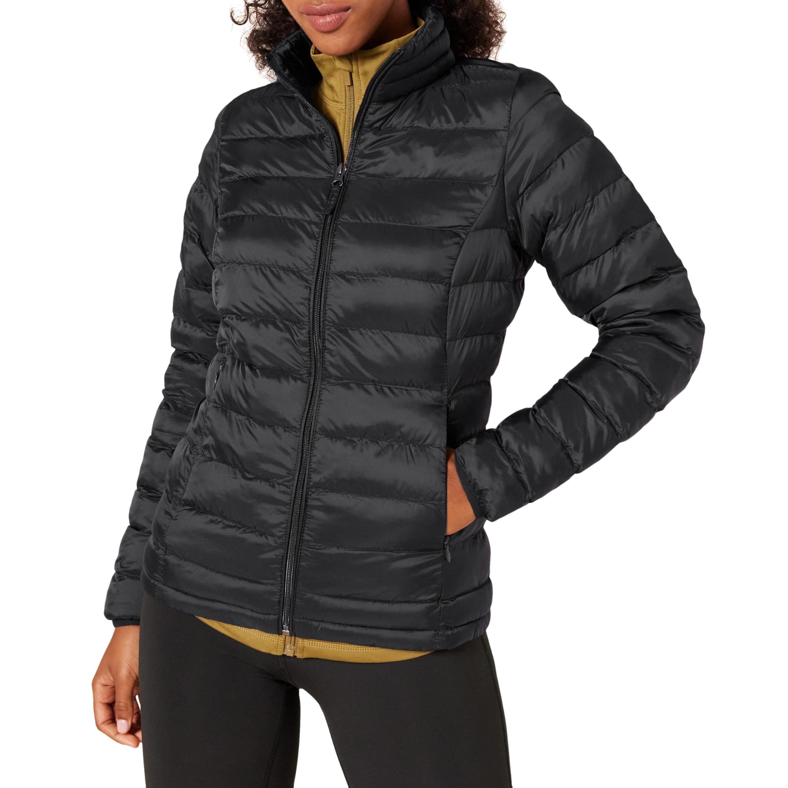 Women's Lightweight Long-Sleeve Water-Resistant Packable Puffer Jacket (Available in Plus Size)