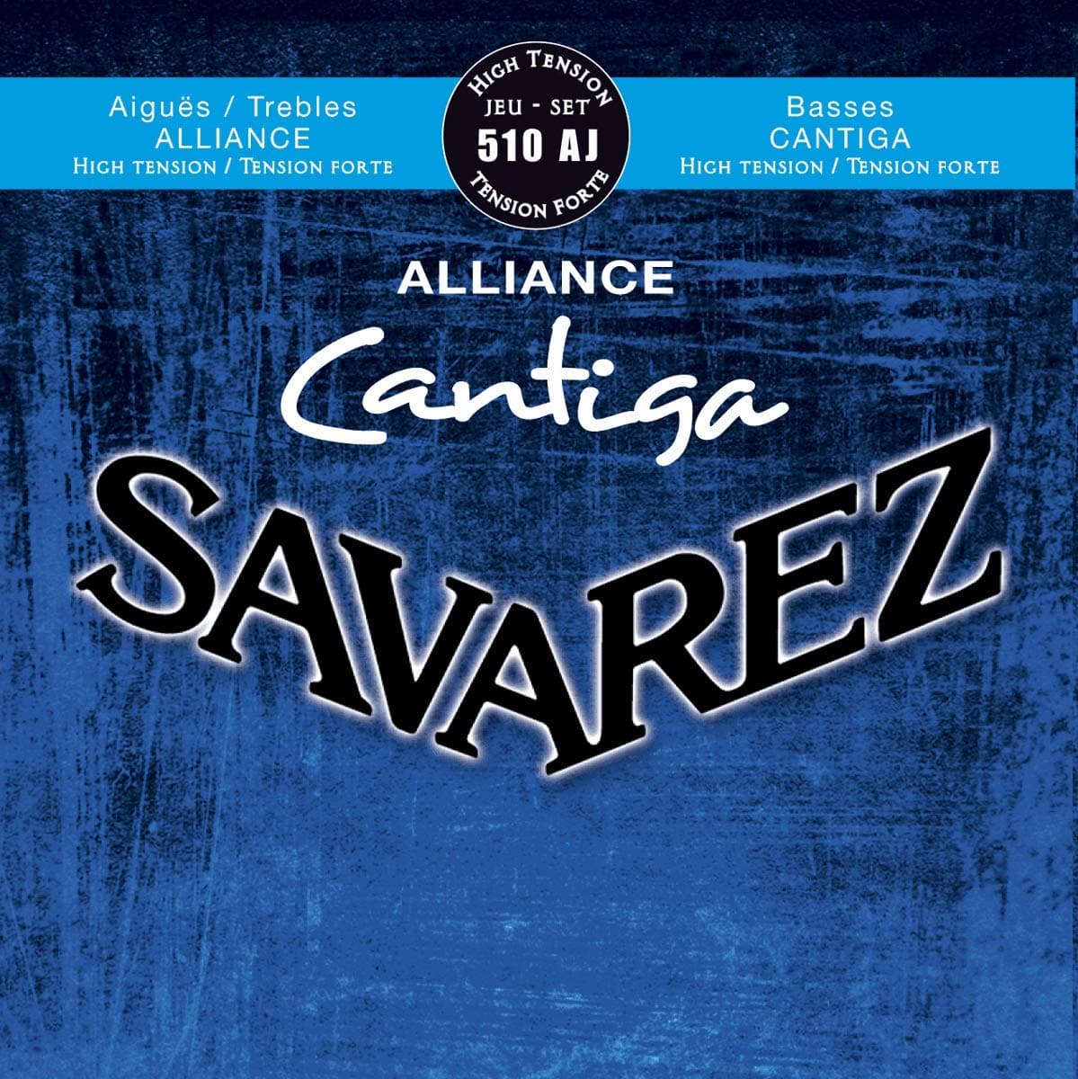 Savarez Strings for Classical Guitar Alliance Cantiga Set, High Tension, blau, 510AJ