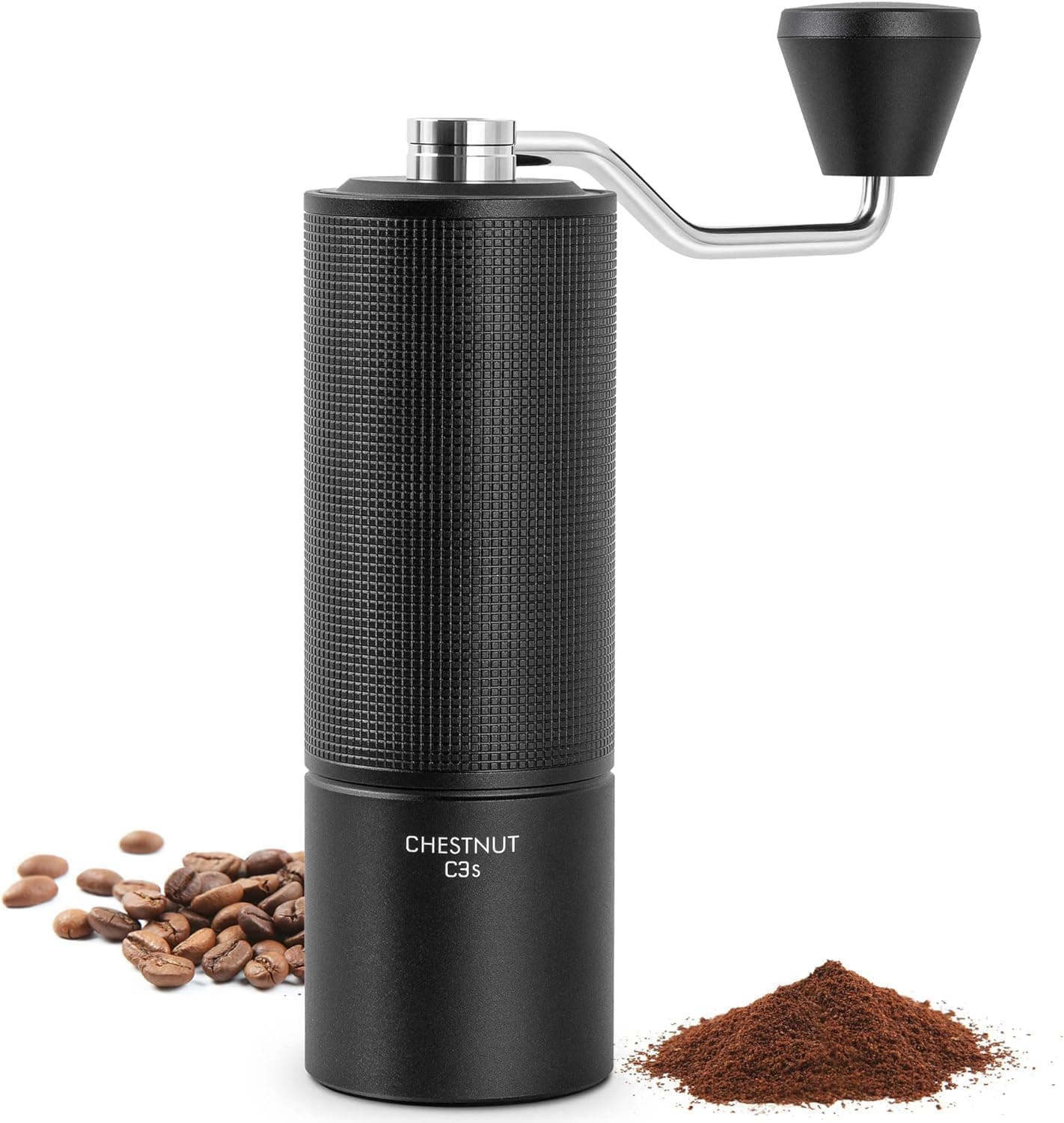 TIMEMORE Chestnut C3S Manual Coffee Grinder, Hand Coffee Grinder with Adjustable Grind Setting, Stainless Steel S2C Conical Burr Coffee Grinder, for Espresso to French Press