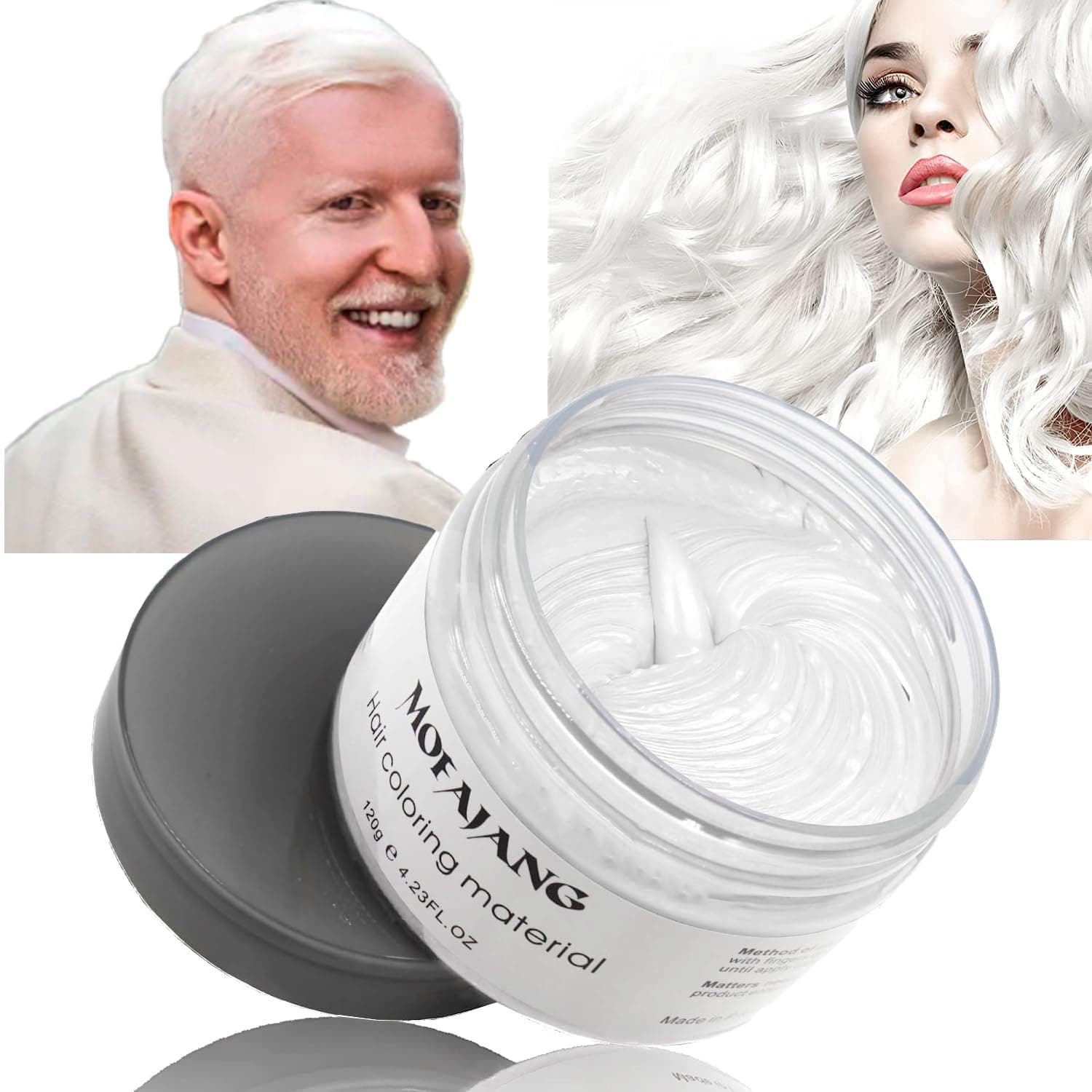 White Hair Wax Dye