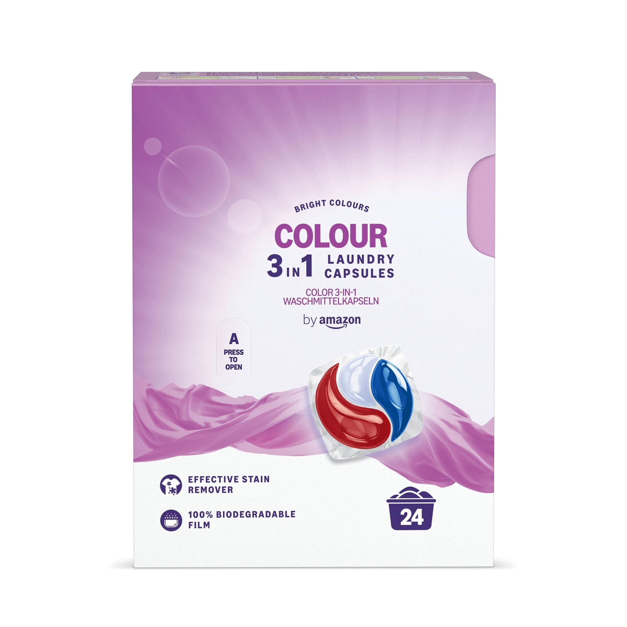 by Amazon Colour Laundry Capsules 3-in-1, 24 Washes