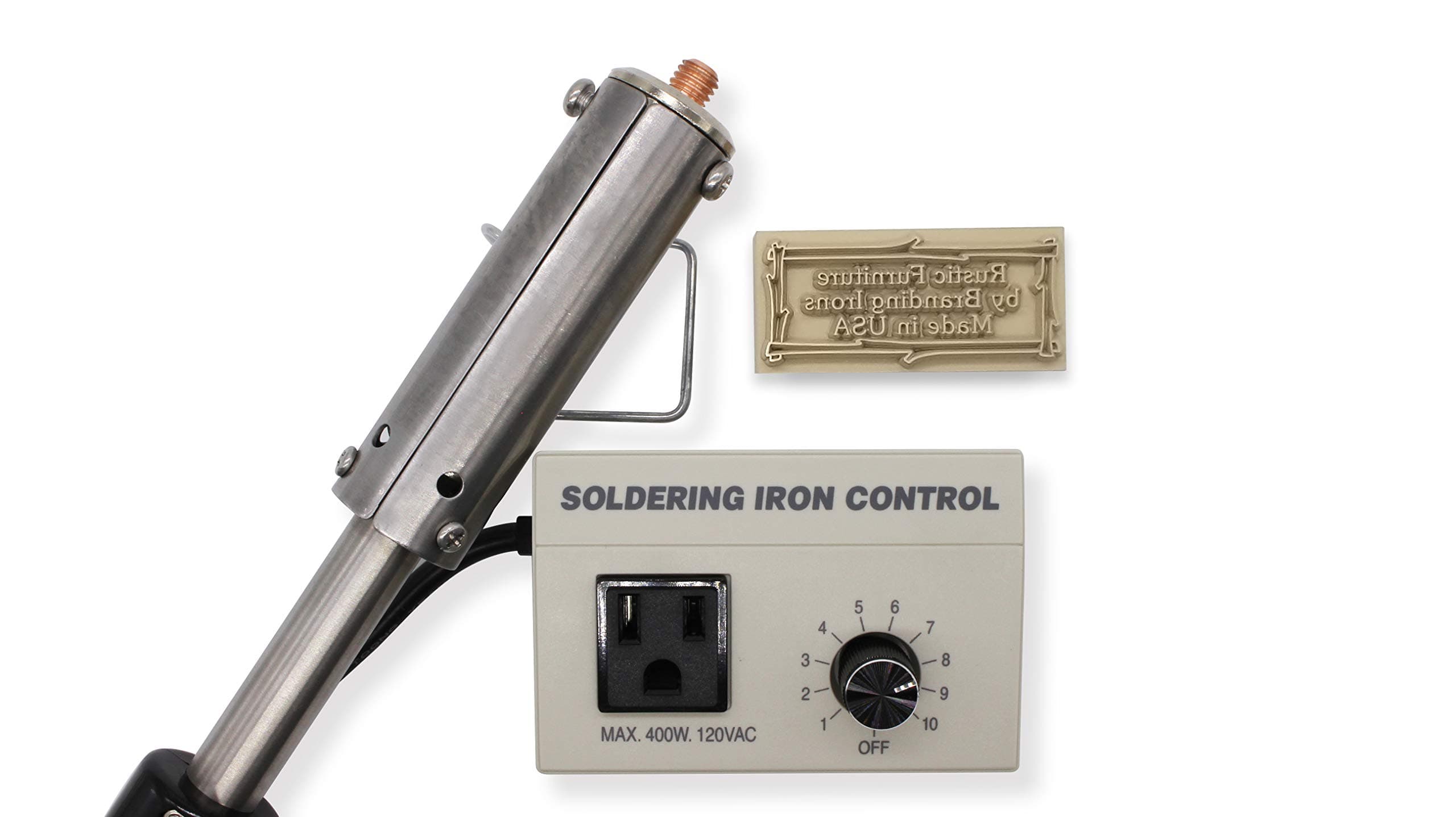 Personalized Electric Branding Iron with Twig Border