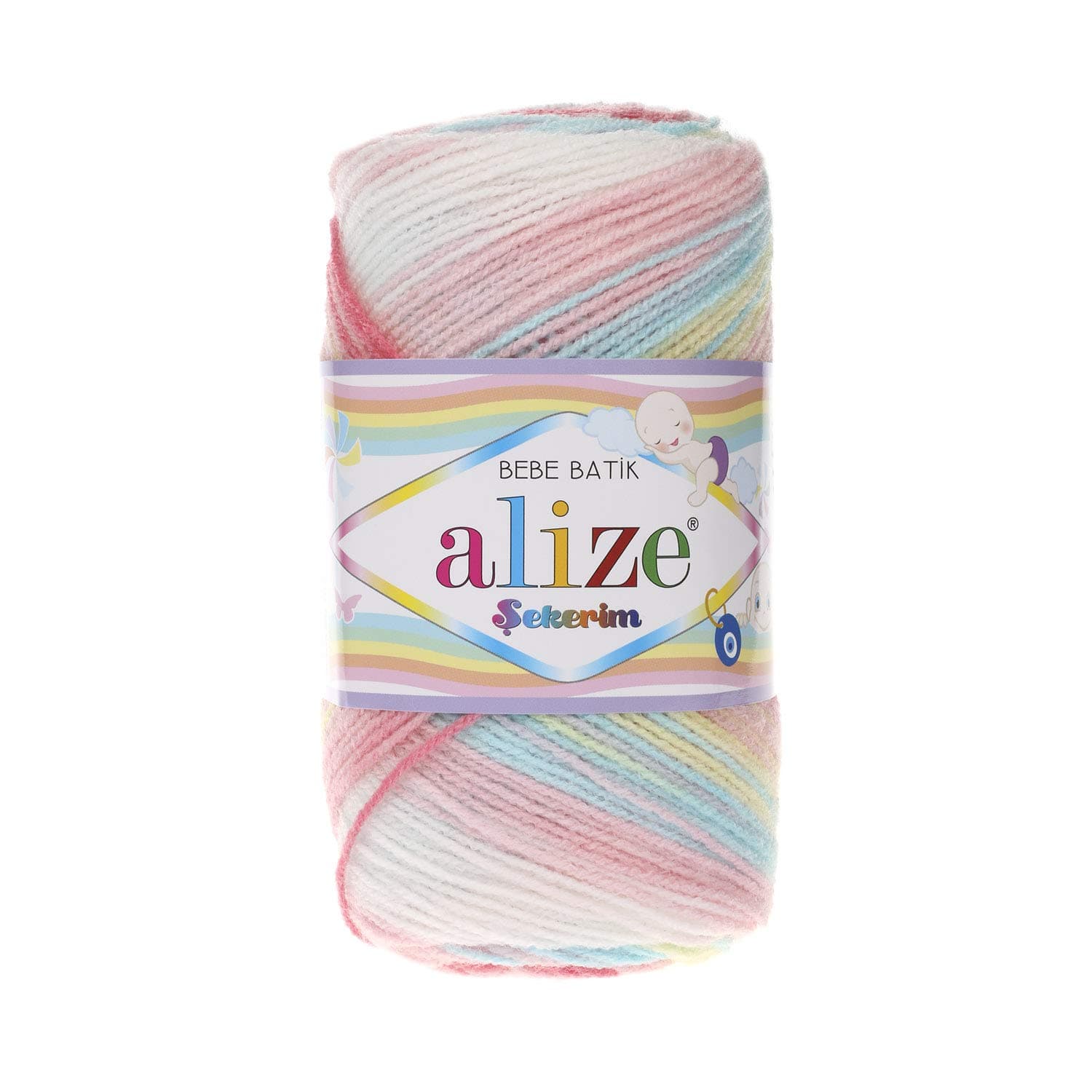 Alize Bebe Batik Sekerim 100grm DK Shade 3045