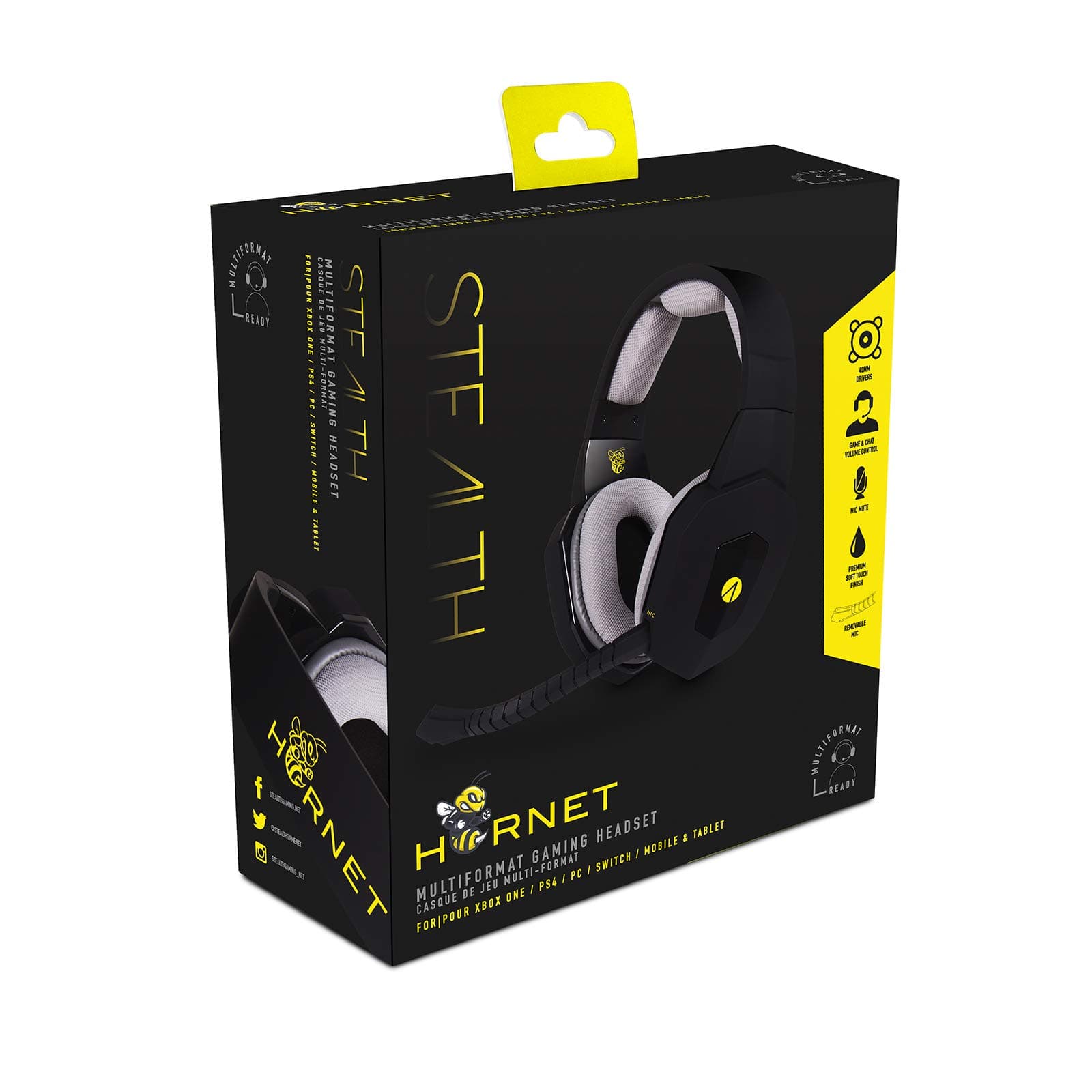 STEALTH Hornet Multi-format Stereo Gaming Headset (PlayStation 4 /Xbox One / PC / Nintendo Switch / Android / PS Vita)