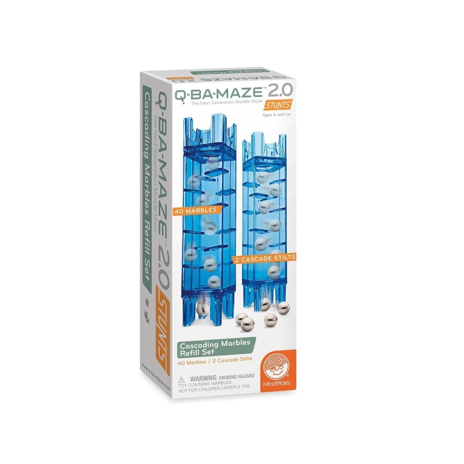 Q-ba-maze 2.0 Cascading Marbles Refill Set Mindware 561905