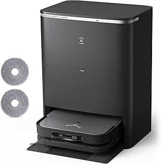 ECOVACS Deebot X5 Pro Omni All-in-One Robot Vacuum Cleaner, 12800Pa, ZeroTangle, TruEdge Adaptive Edge Mopping, 150°C Hot Water Wash, AINA 2.0 Smart Navigation