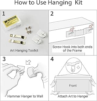 SIGNFORD Extra Large Framed Canvas Print Wall Art Desert Sunset Illustrations Modern Art Calm Warm for Living Room, Bedroom, Office - 60"x30"