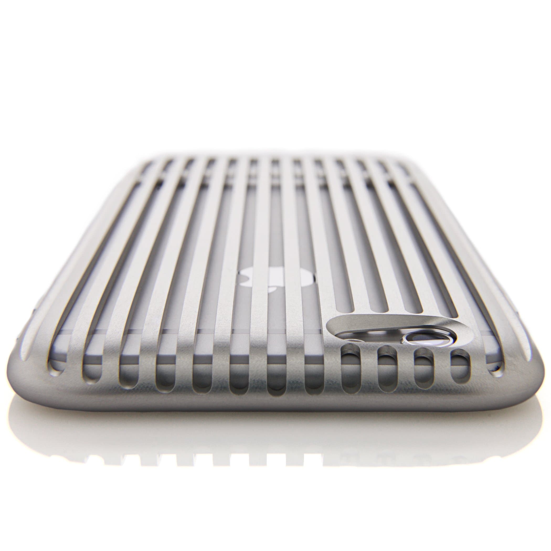 iPhone 6 case, [Made in Japan] SQUAIR The Slit [Silver] for iPhone 6 4.7 inchi | Alminum Metal Dress Case