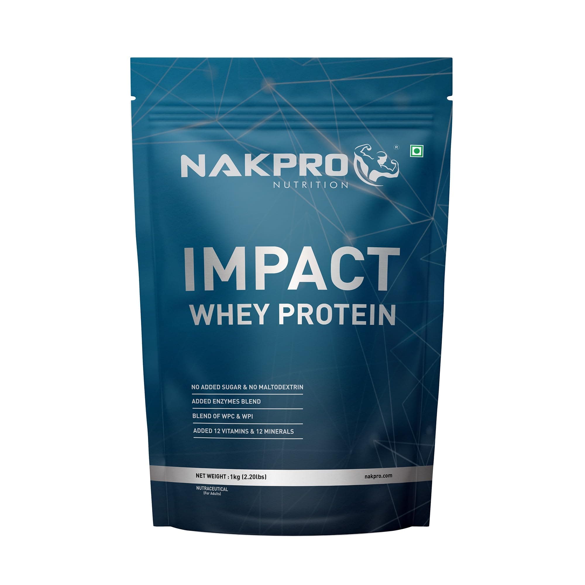 Impact Whey Protein | 24g Protein, 4.95g BCAA and 10.35g EAA | Easy Digesting Whey Protein Supplement Powder (1 Kg, Double Rich Chocolate)