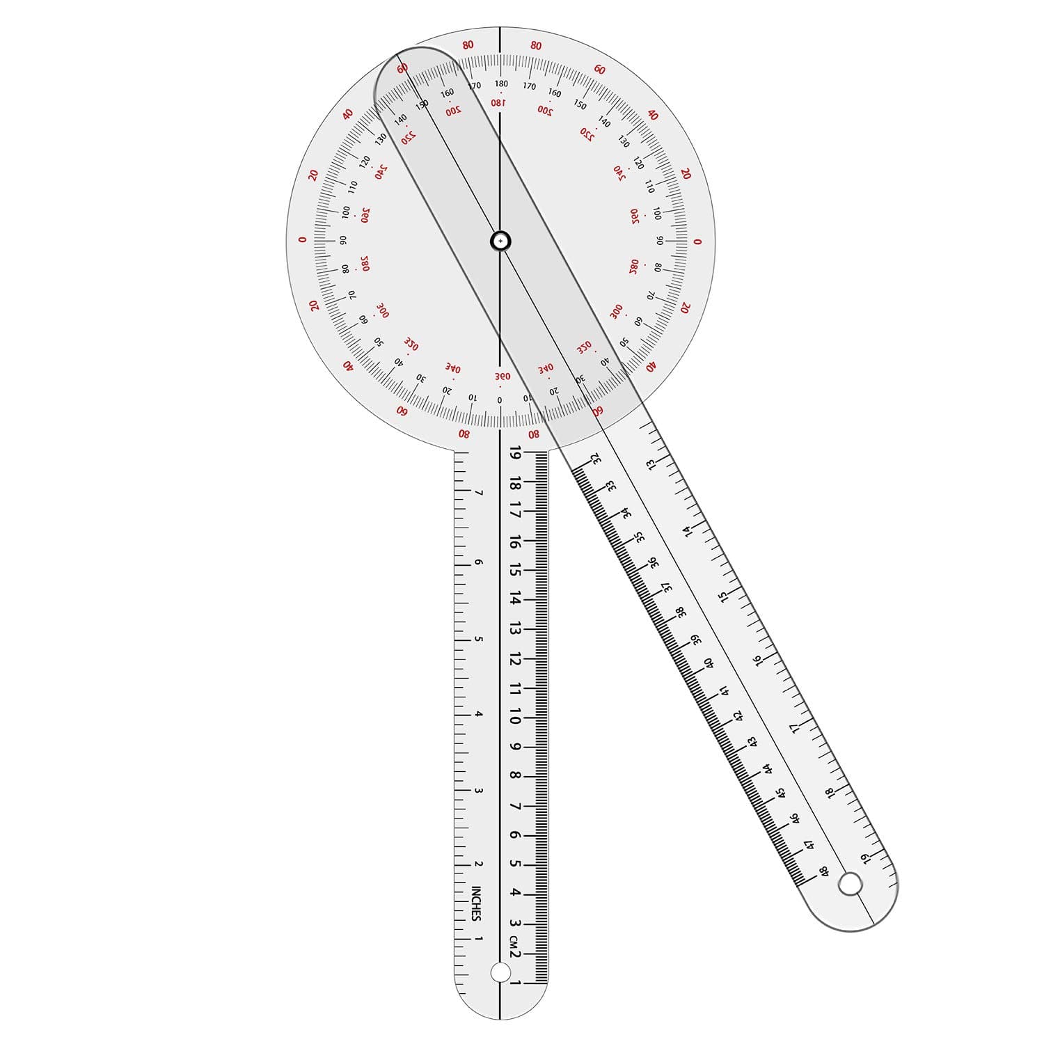 OIIKI Goniometer 12 inch, 360 Degree(Plastic)