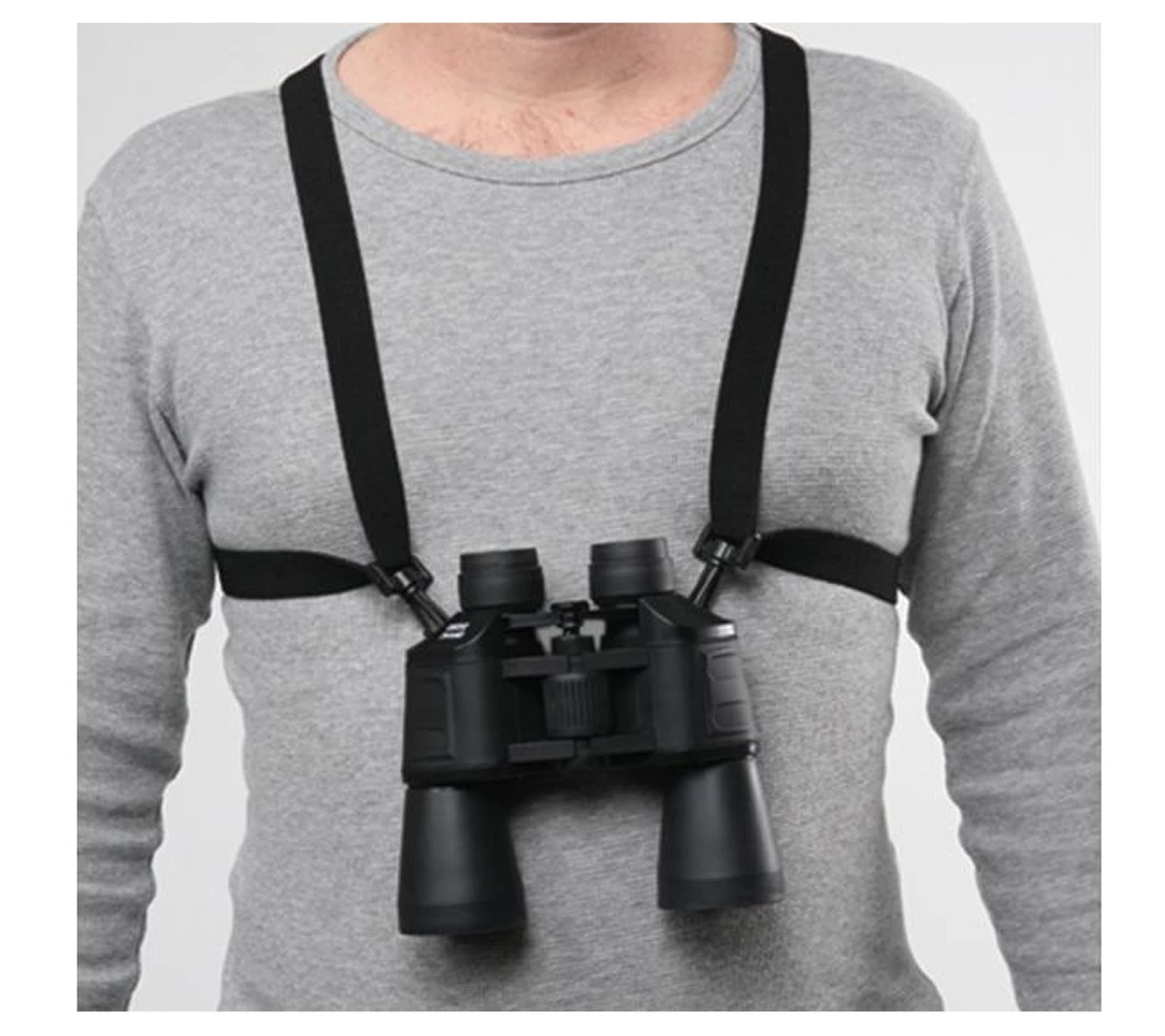 Bulldog Cases Black Adjustable/Stretching Binocular Harness with Leather Back