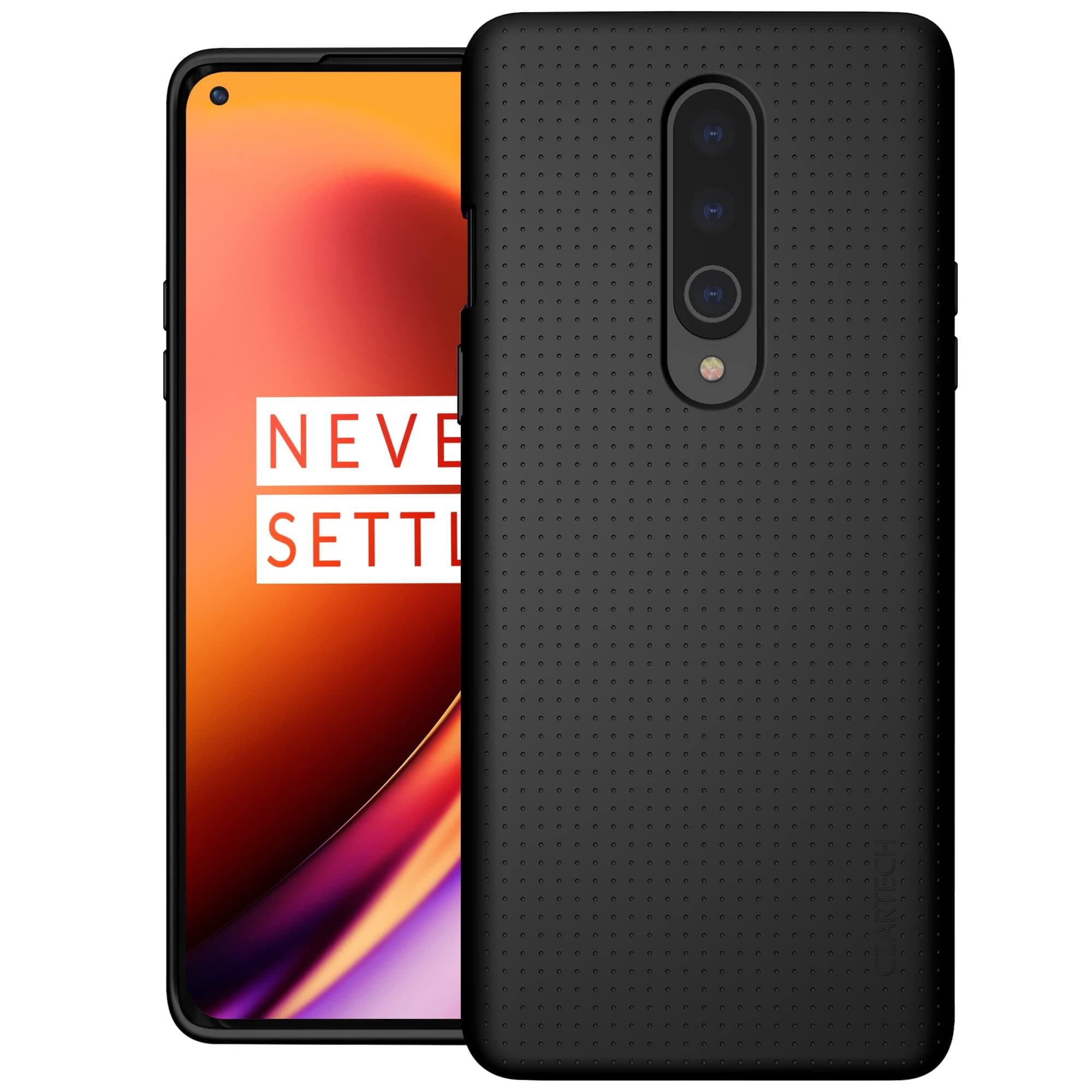 CZARTECH Back Cover For OnePlus 8 ( Silicone|Black )