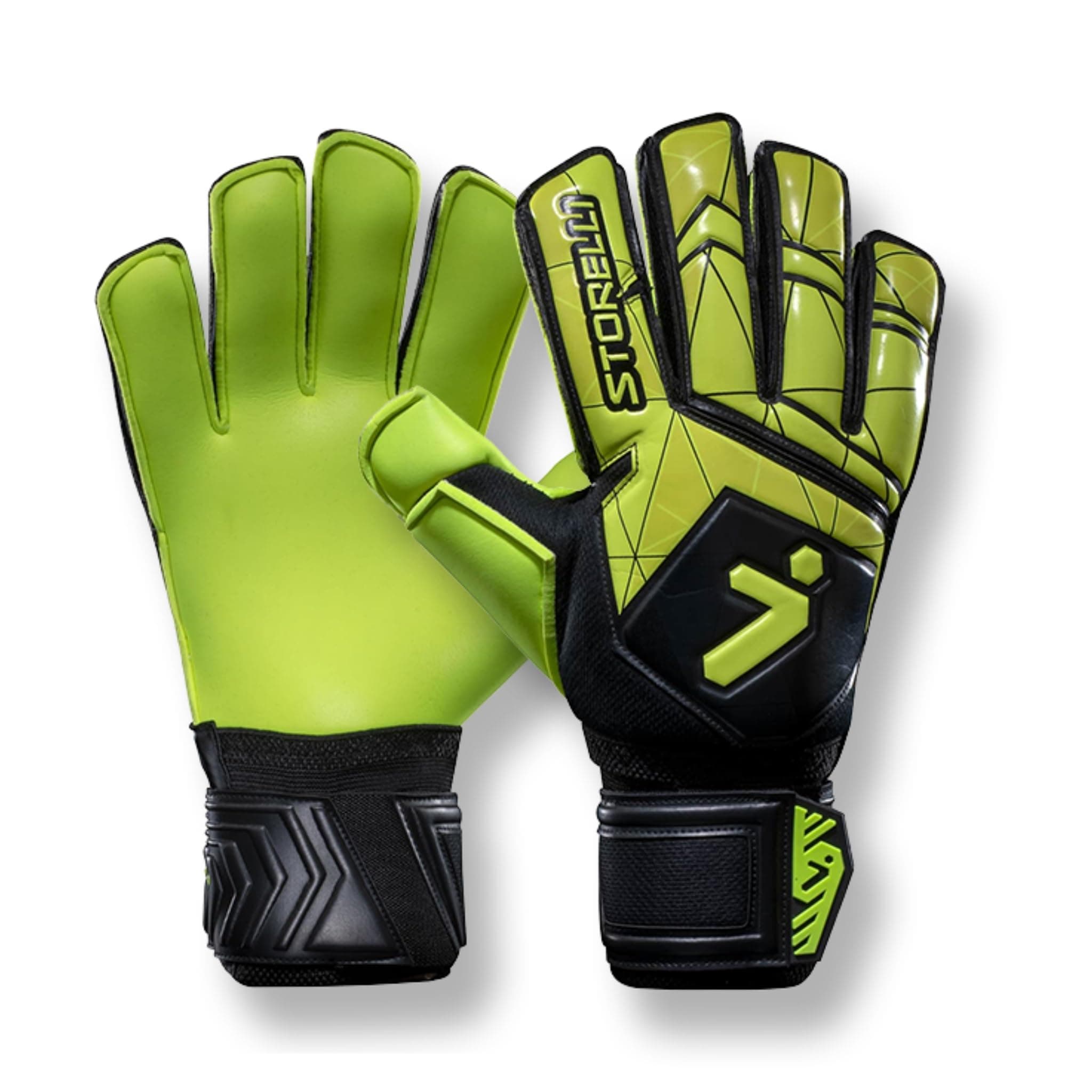Gladiator 3 GK Gloves High-Impact Hand Protection with Removable Finger Spines, Premium Hand Grip for Soccer Goalies