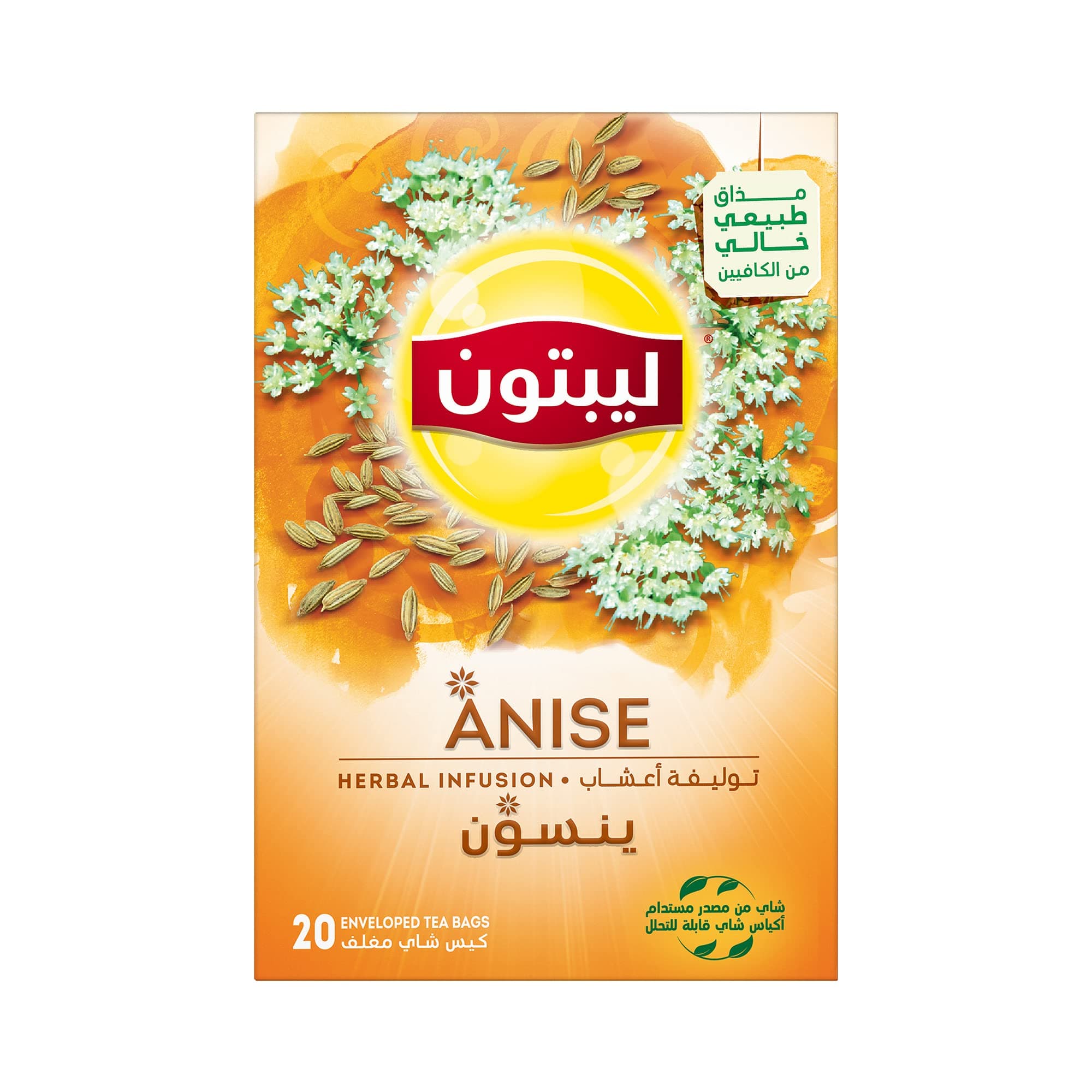 Lipton Herbal Infusion Tea Anise, 20 Teabags