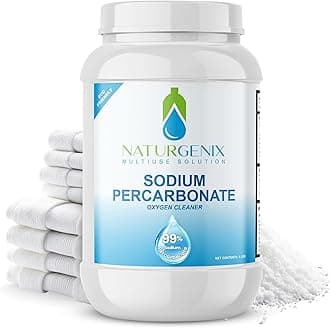 Naturgenix Sodium Percarbonate 99% Purity, Oxygen Bleach (9-lbs) Multi-use Pe...