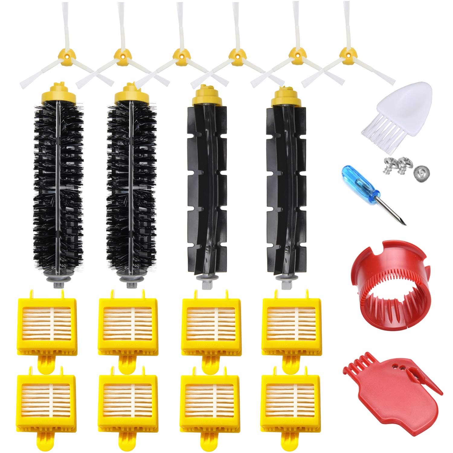 20-Pack Replacement Parts Compatible for iRobot Roomba Accessories 700 Series 760 761 770 780 790 Filter Brush Vacuum Cleaner Replenishment Kit