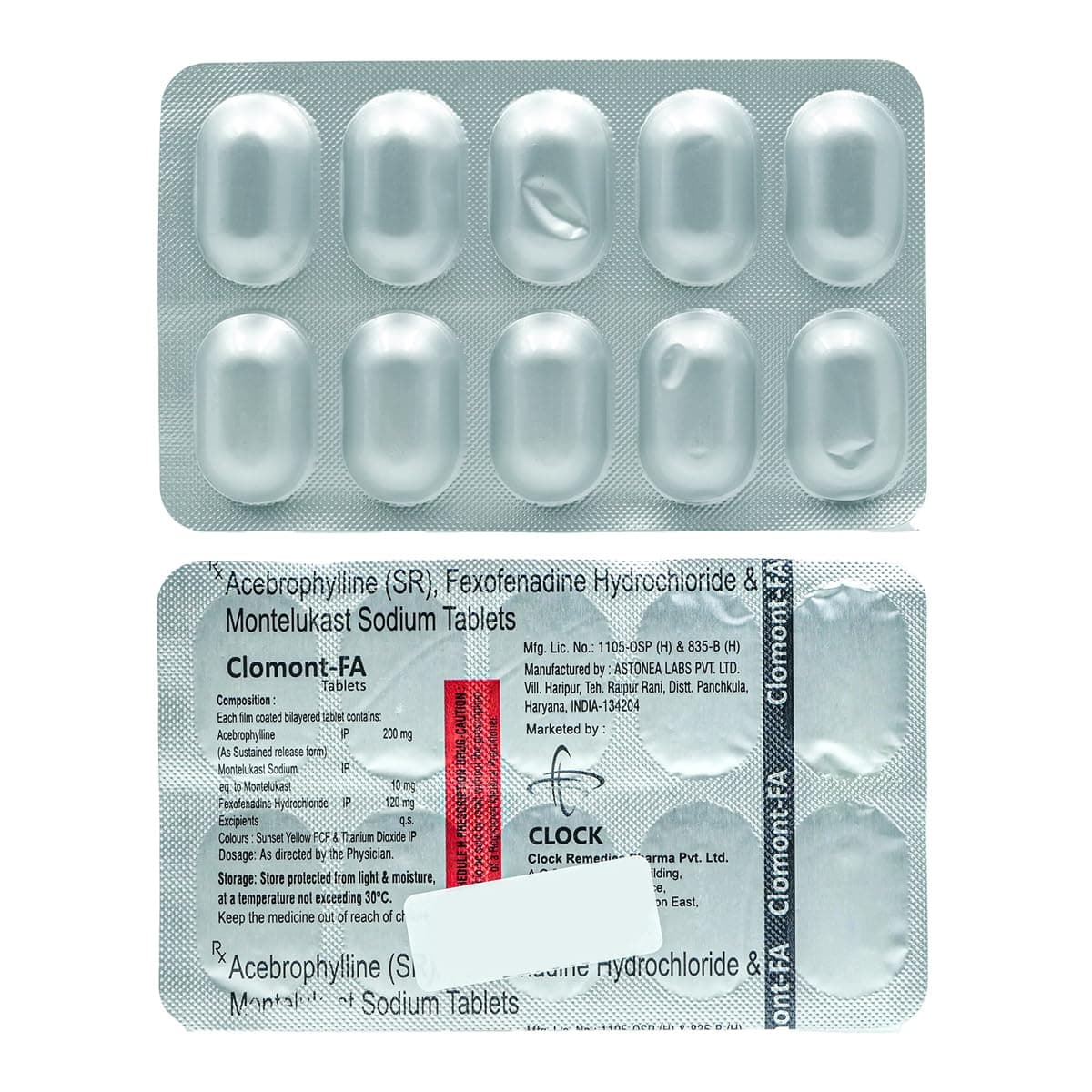 Clomont FA - Strip of 10 Tablets