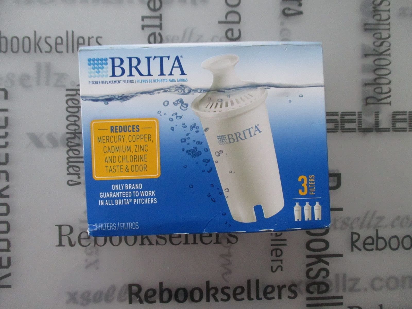 Brita3 Count Water Filter Pitcher Advanced Replacement Filters (Packaging May Vary)