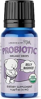 Baby Probiotic Drops Organic - Colic and Gas Drops for Newborns & Toddlers - Digestive Support, Constipation Relief - Toddler Probiotic Supports Occasional Diarrhea & Gas, 33 Servings