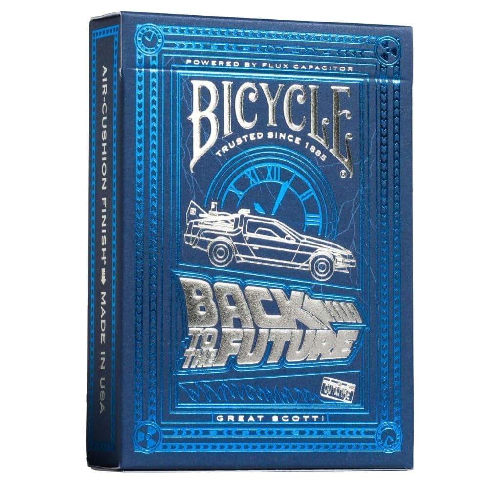 Back To The Future Playing Cards 1 Pack, Premium, Foil, Metallic , Blue