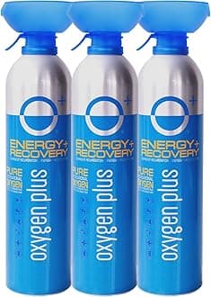 oxygen plus11 Liter Canister - O+ Biggi 3 Pack | Portable Oxygen Can | 99.5% Pure O2 | Natural Wellness Supplement to Boost Energy & Recovery | 50+ User Per Canister