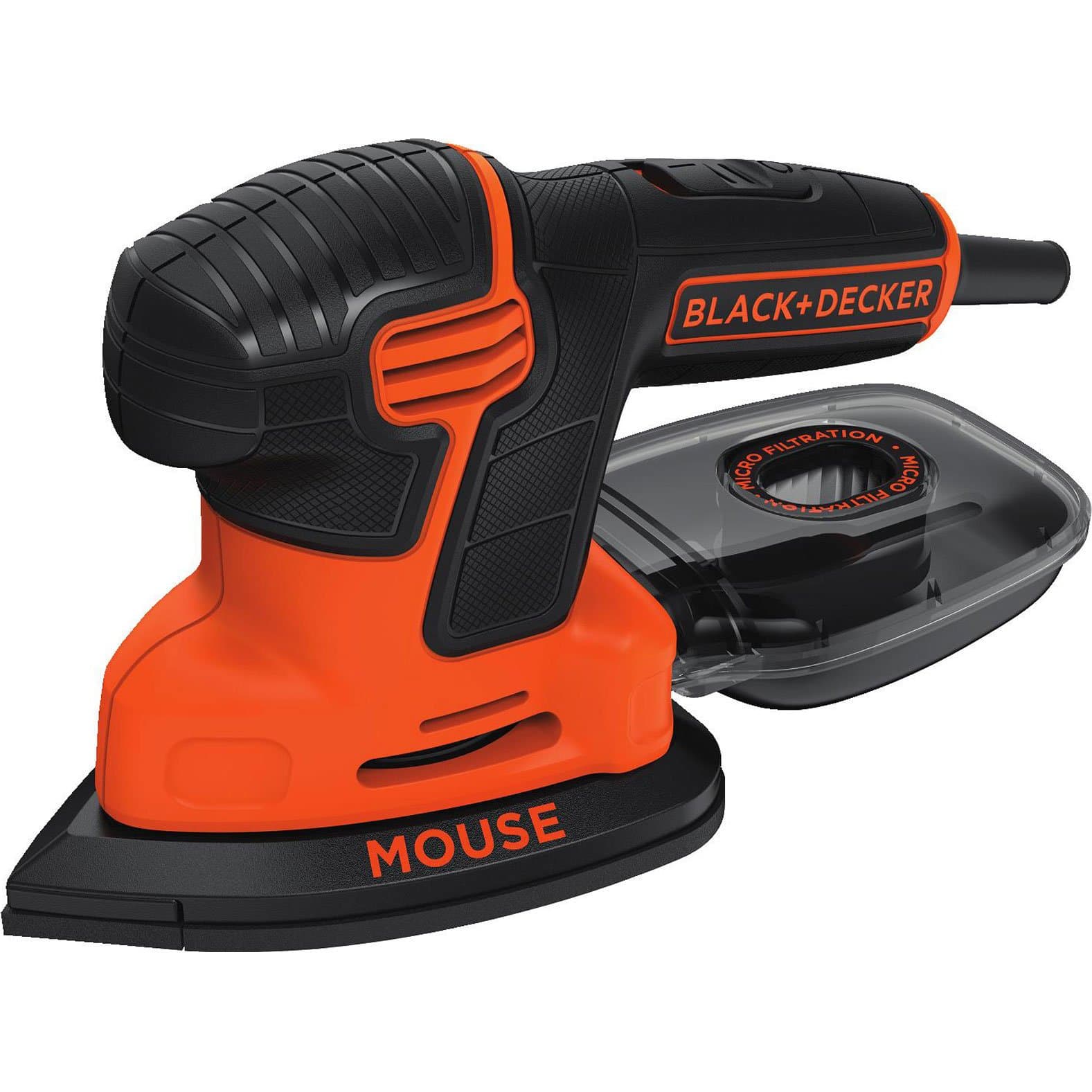 BLACK+DECKER Next Generation Mouse Sander with Kit Box and 9 Accessories, 120W, KA2500K-GB