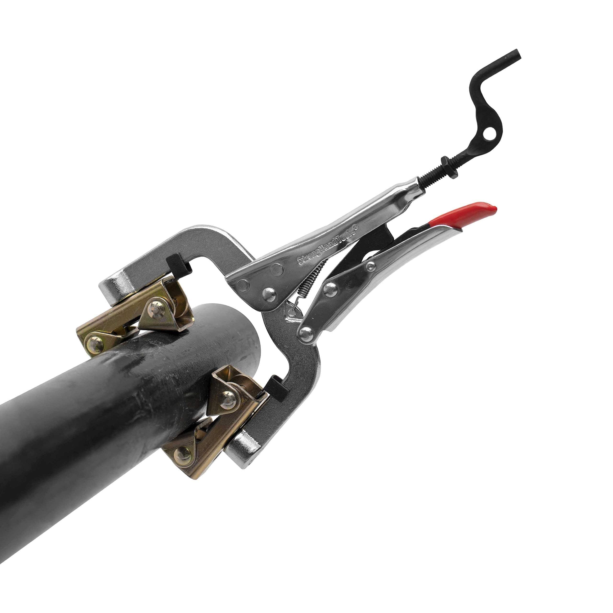 Strong Hand Tools PG622V 6" Pipe Plier, Two Fixed V-Pads, 2" Throat Depth, 1"...