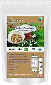 Neotea Rauvolfia Serpentina / Indian Snakeroot / Devil Pepper / Amalpori/ Sarpagandha Root, 300 G