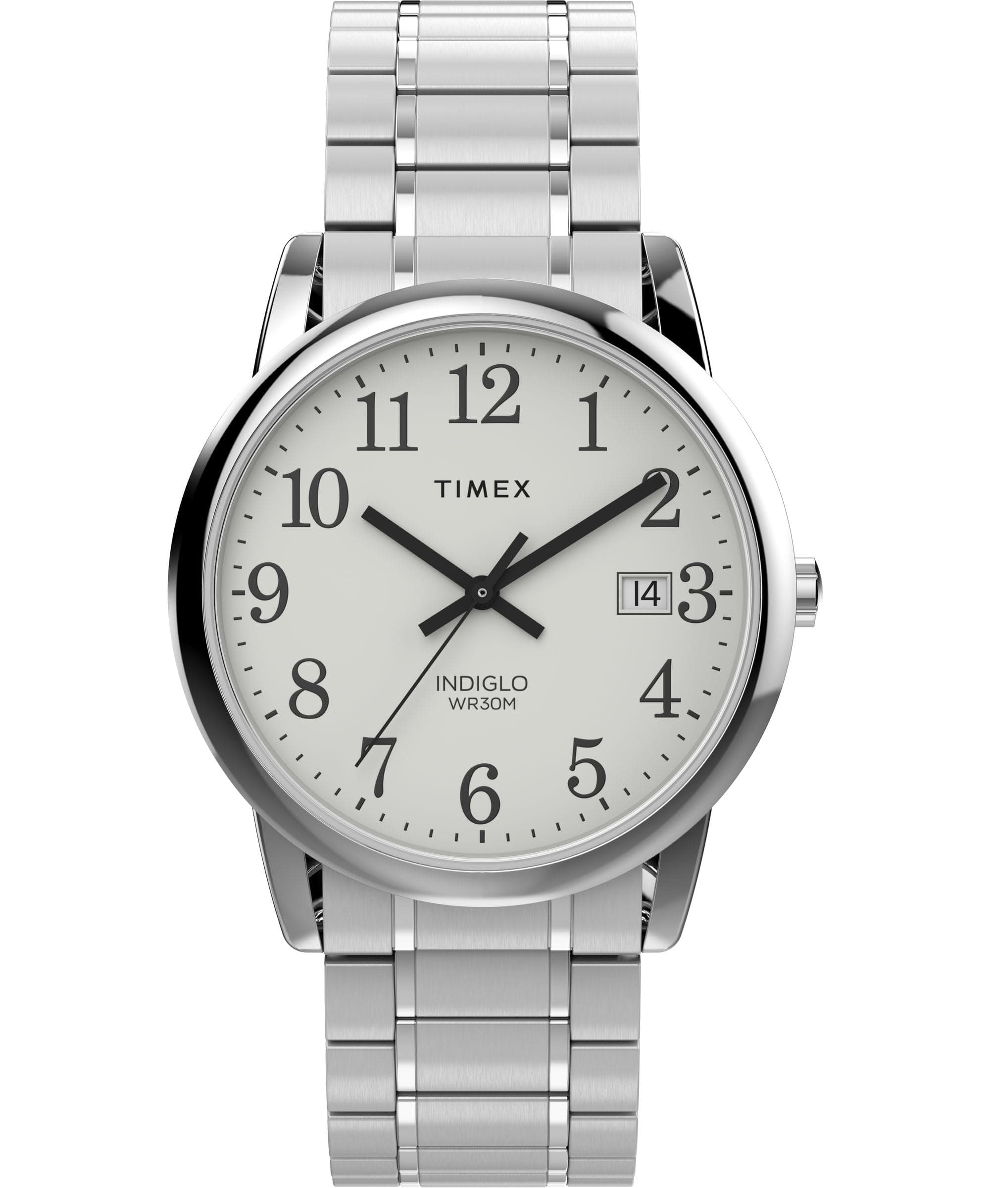 Men's Easy Reader 35mm Watch – Gold-Tone Case White Dial with Gold-Tone Tapered Expansion Band