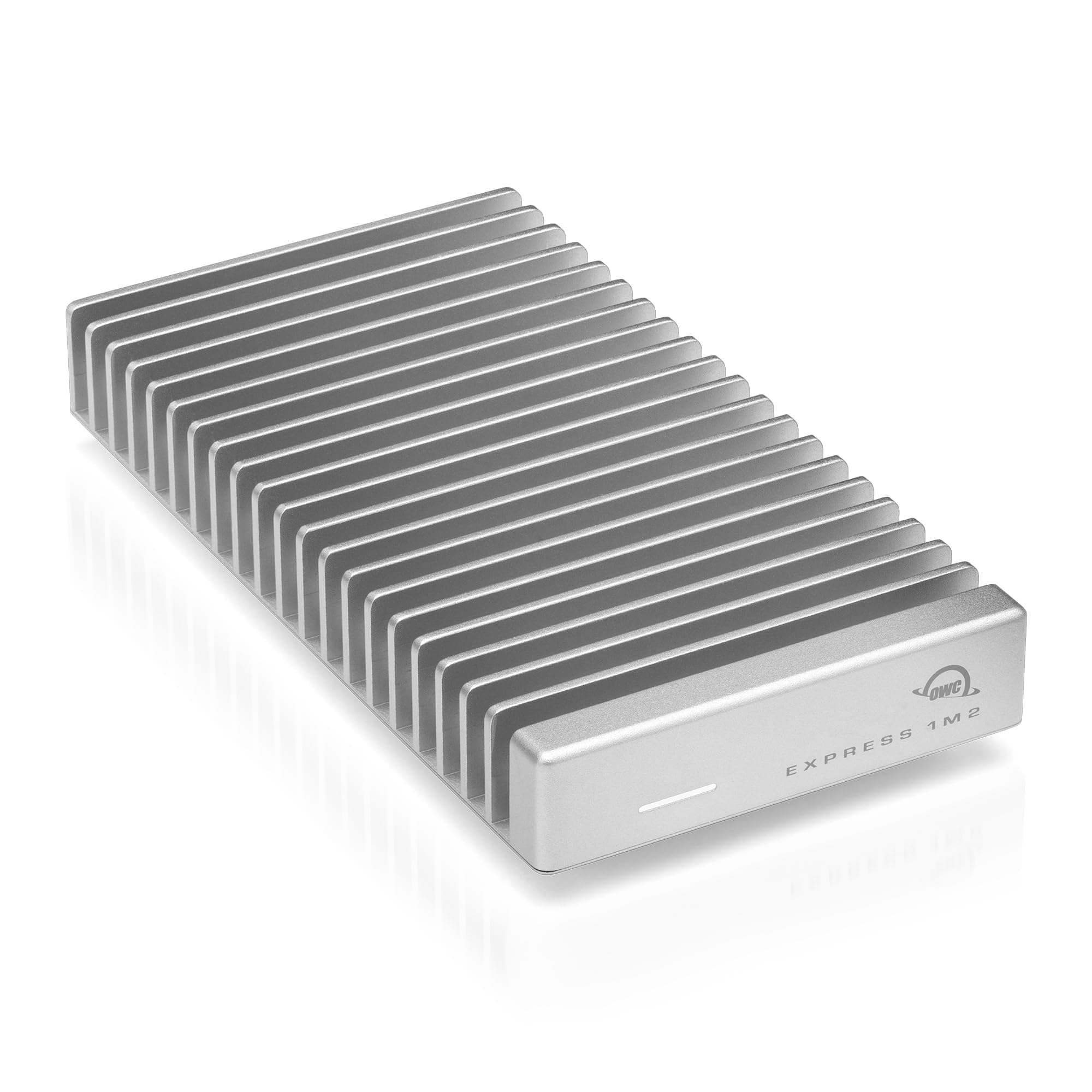 OWC Express 1M2 (Express 1M2), Ultra High Speed External SSD Drive, Maximum Effective Transfer Rate, 3836MB/s, USB4, Thunderbolt Compatible, USB-C NVMe SSD, Bus Power, Portable, Aluminum Heatsink, Compatible with Mac Windows (40Gbps, 4TB)