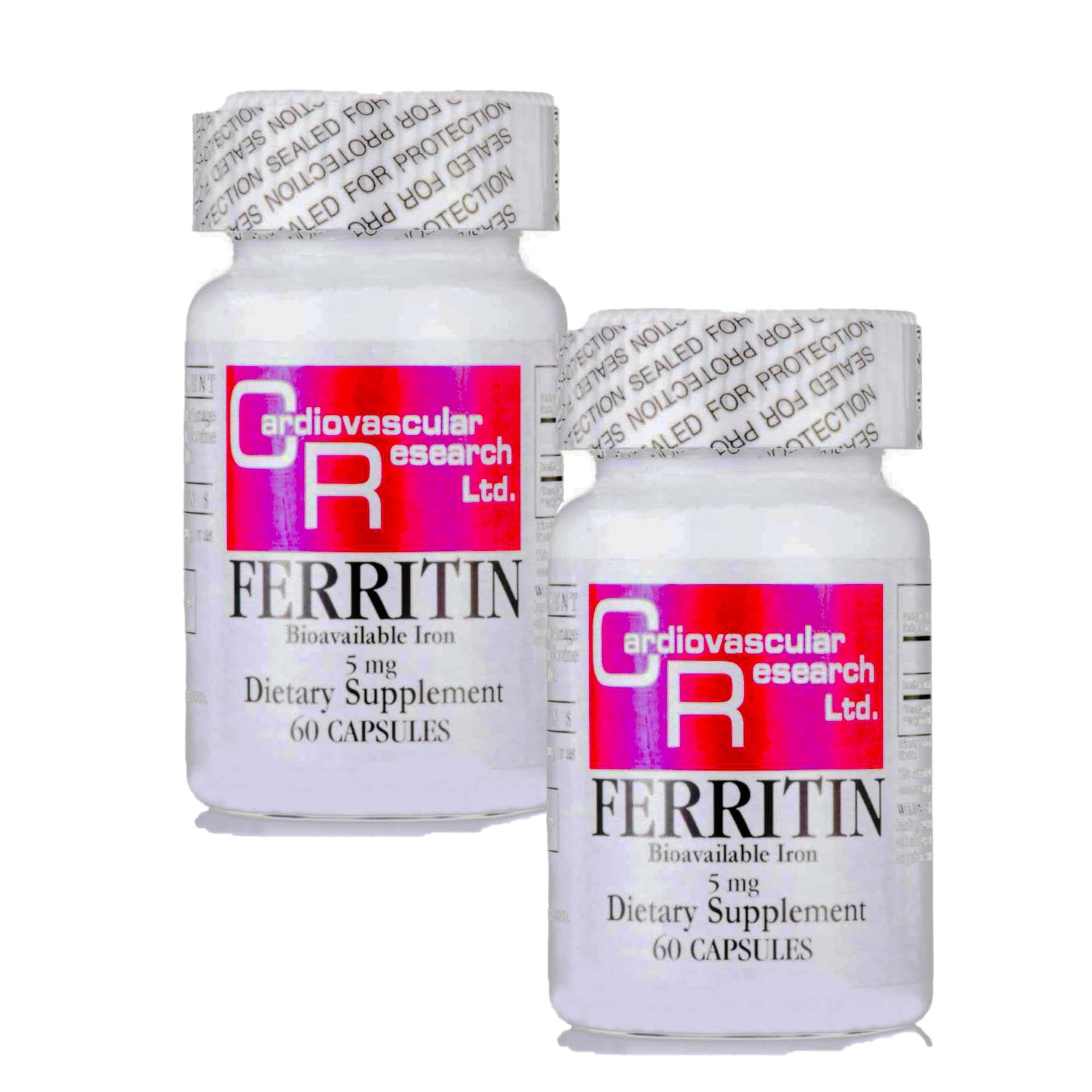 Ferritin (bioavailable Iron), 60 Count (Pack of 2)