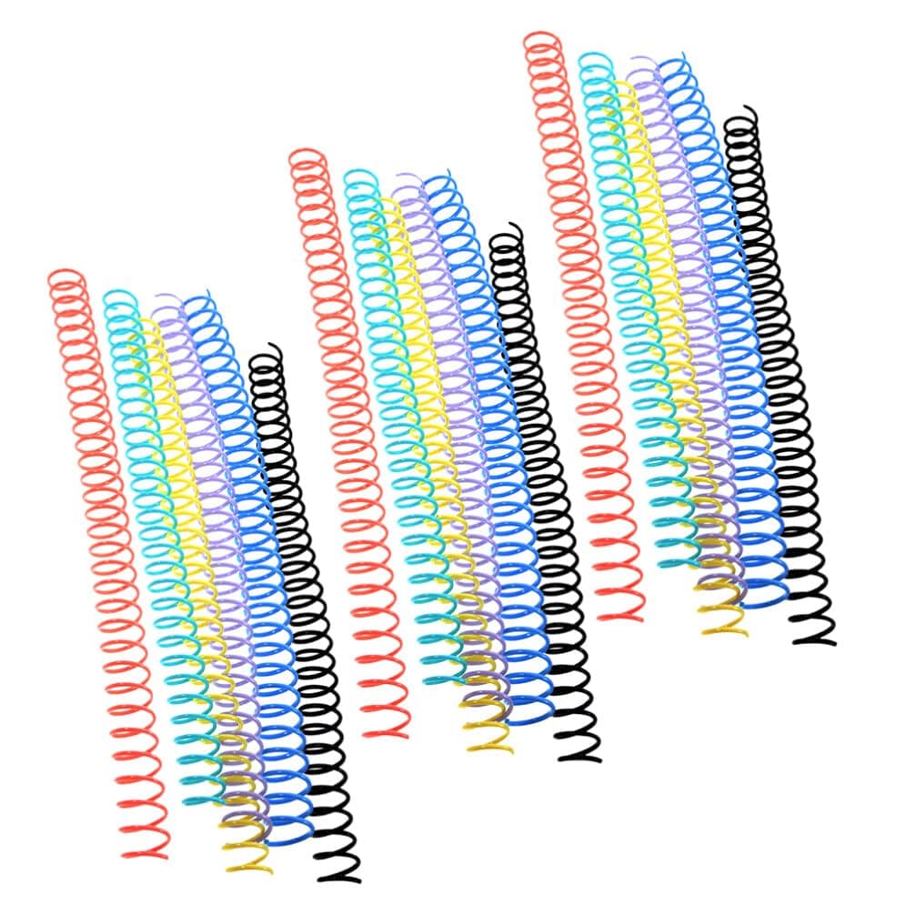 Binding Wire 18Pcs Wire Binding Spines Binding Wire Cinch Wire Plastic Binding Wire Ring Coil for Notebook File Making Supplies