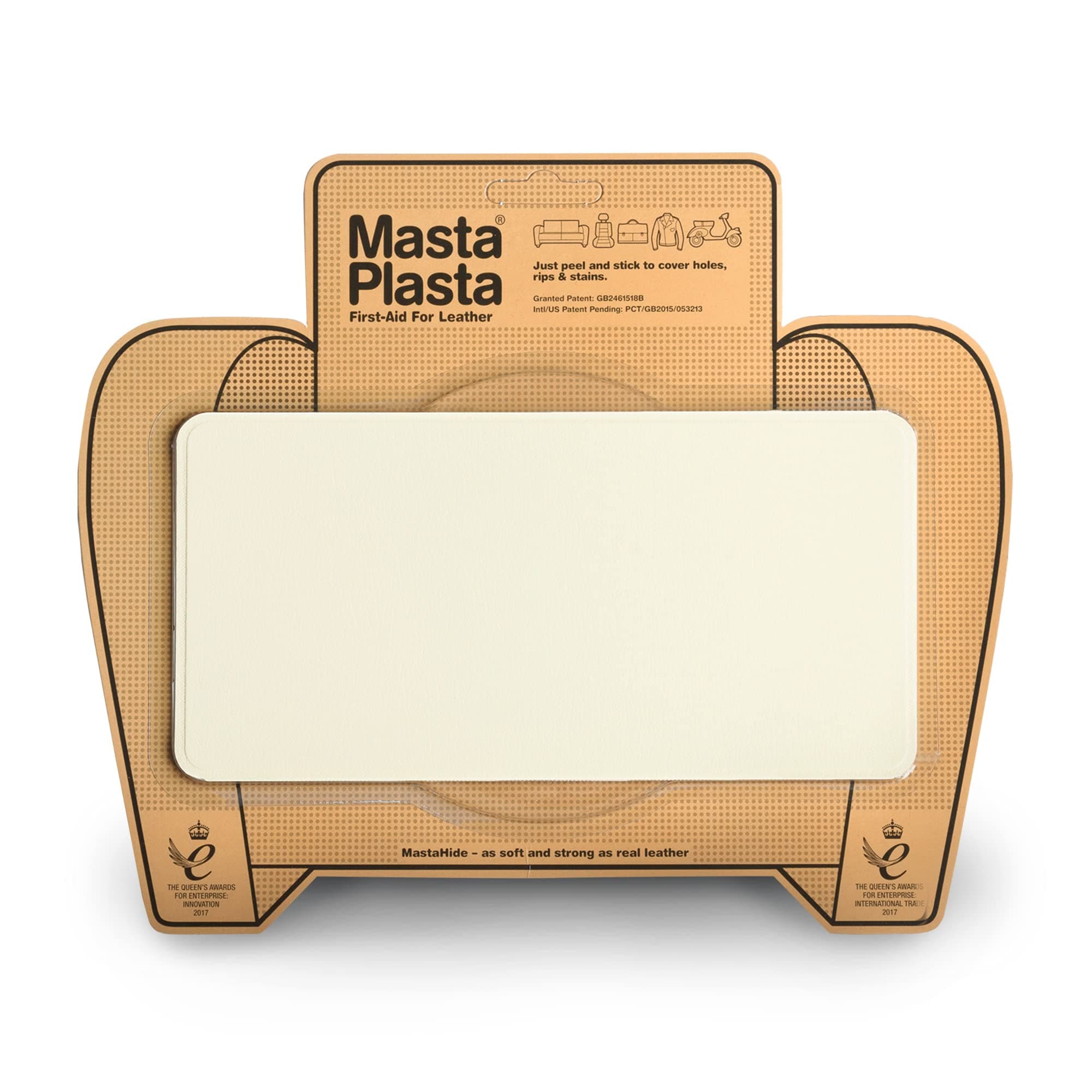 MASTAPLASTAIVORYLARGEPLAINSTITCH , IVORY PLAIN 20cmx10cm, White