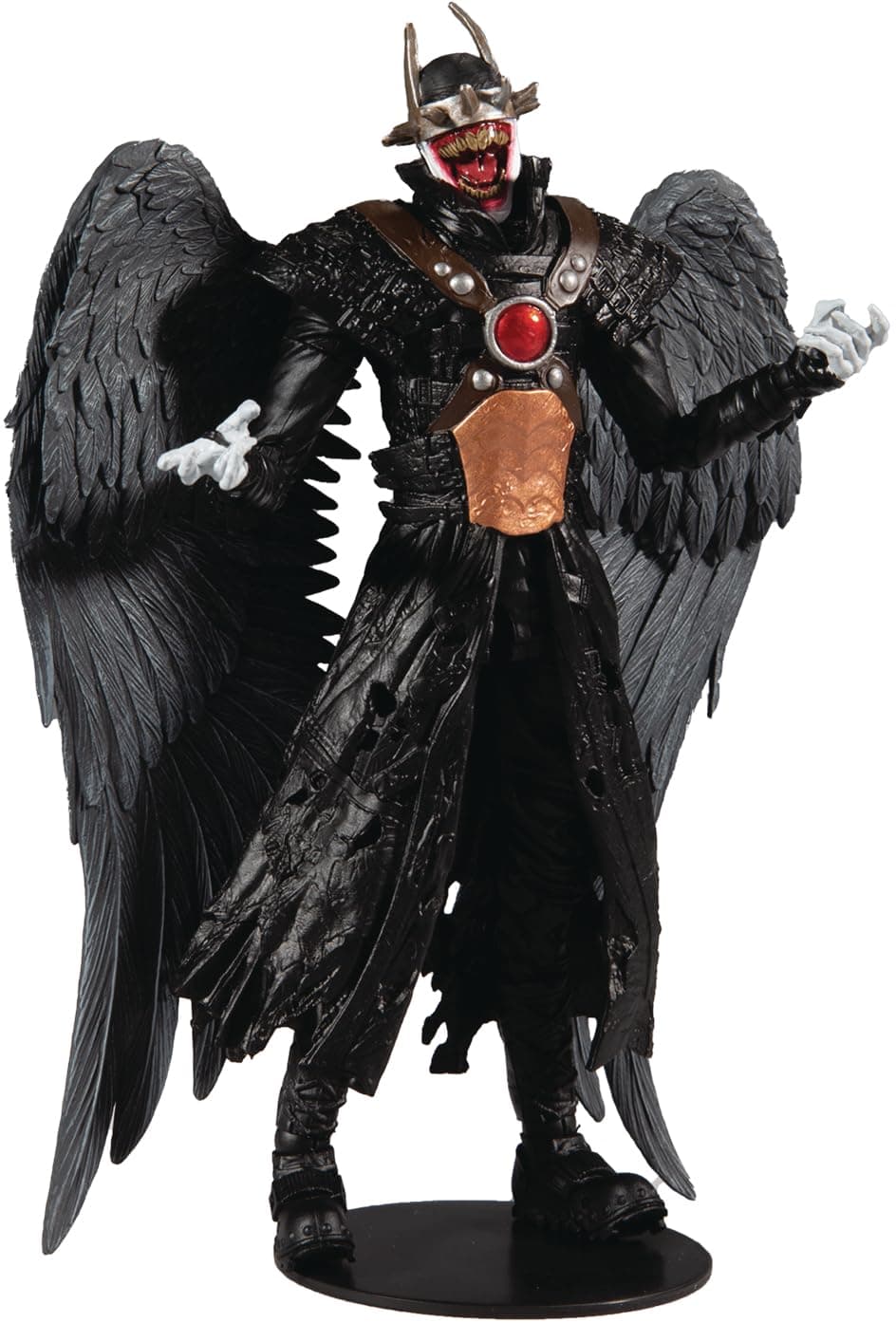 DC Multiverse Batman Who Laughs with Sky Tyrant Wings 7" Action Figure and Build-A Parts for 'The Merciless' Figure