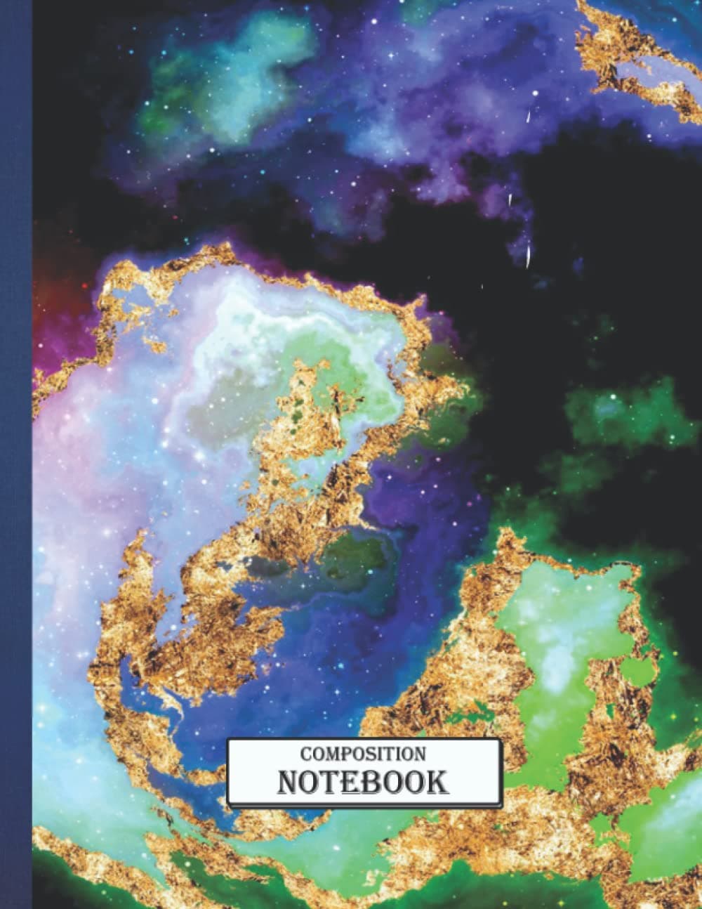 Composition Notebook 100 Starry Nebula in Space 40 College Ruled Comp Book Size 8.5x11 Inch, 110 Page For Boys, Girls , Kids, Students, Teens