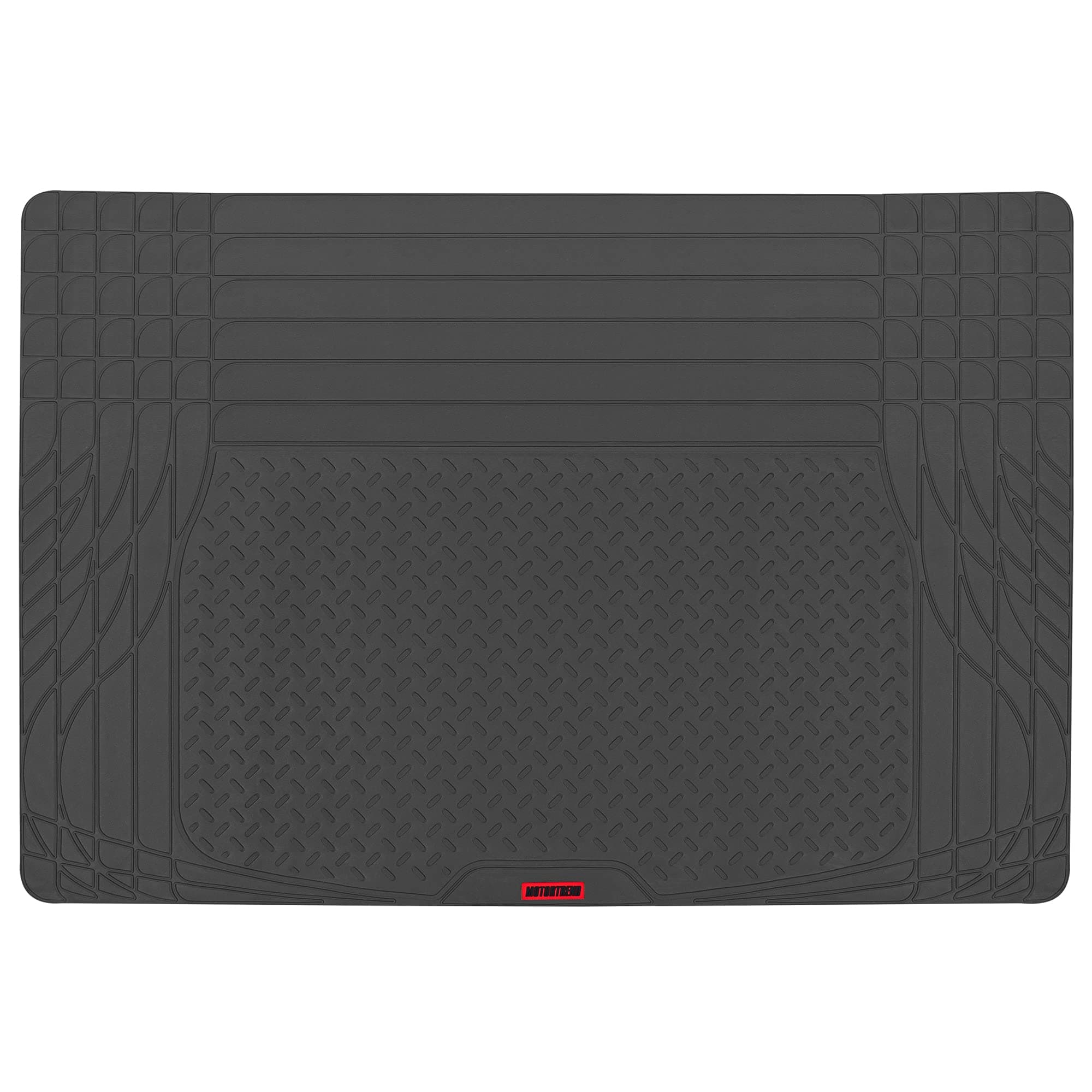 Motor Trend FlexTough TrunkShield Cargo Liner Car Mat for Back of SUV, Sedan & Coupe Trunk Cover, All Weather Heavy Duty Protection, Trim-to-Fit, 47.5" x 32.2"in
