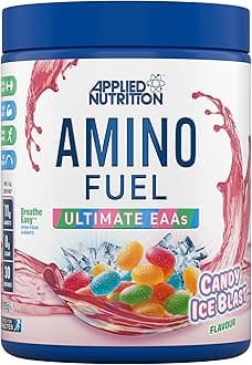 Applied Nutrition Essential Amino Acid (EAA) Powder Supplement Maximize Muscle Growth, 11 g Per Serving with BCAA’s, Candy Ice Blast, 390 g