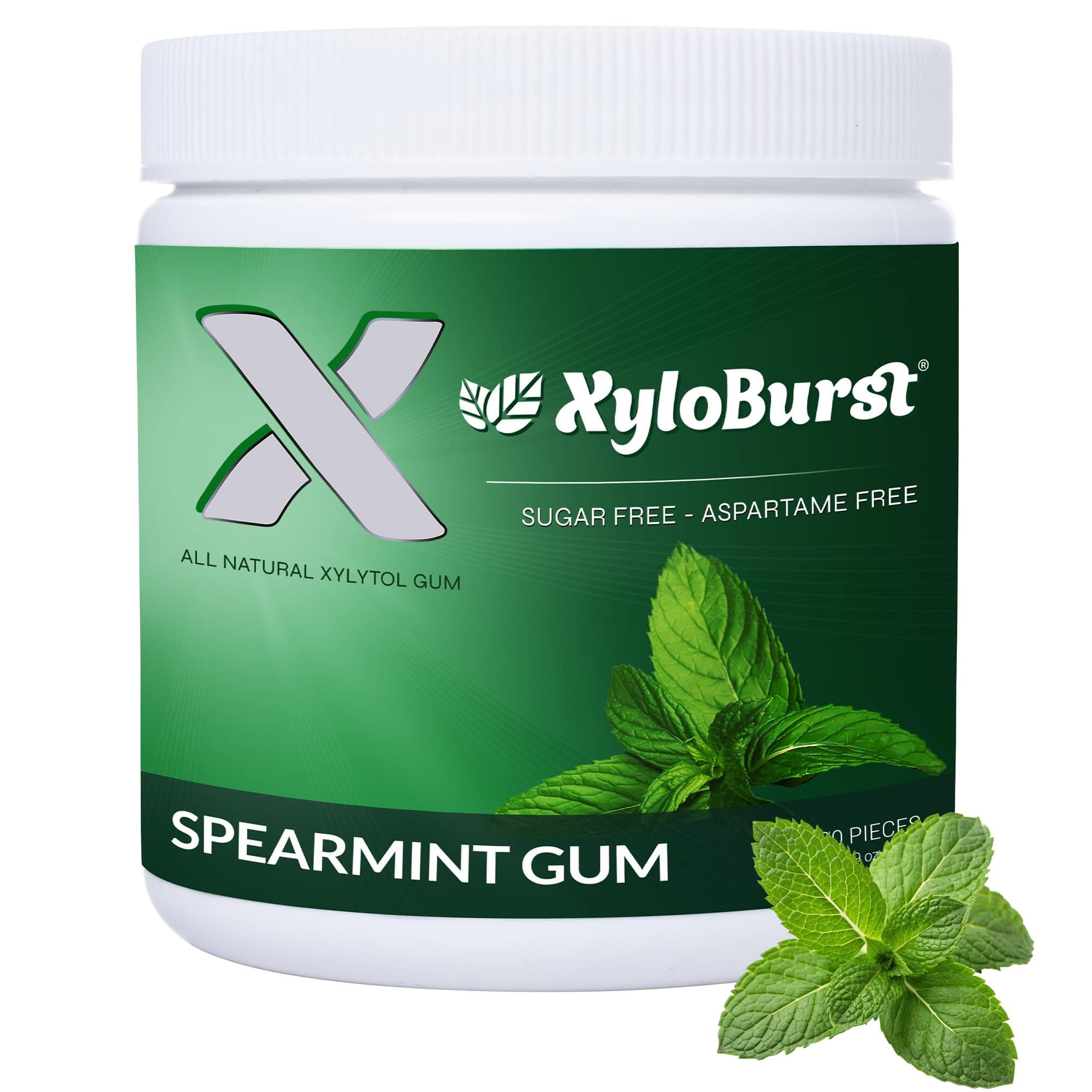 Gum Jar Spearmint 100 Count (5.29Oz)