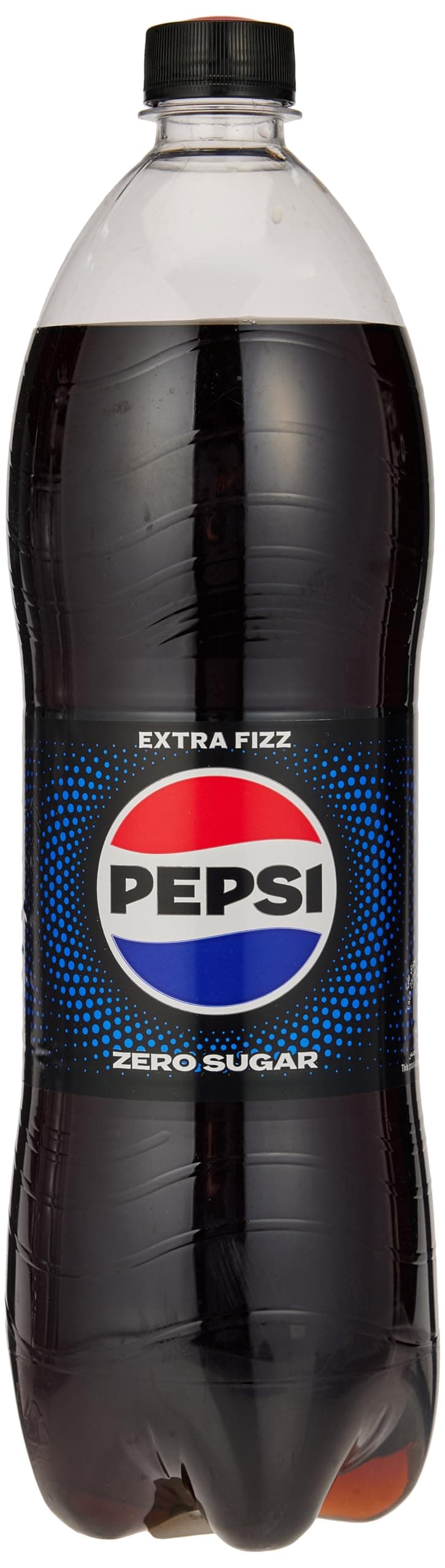Pepsi Zero, 1.25L Bottle, Cola Beverage, No Sugar, Zero Calories, Refreshing Fizzy Taste