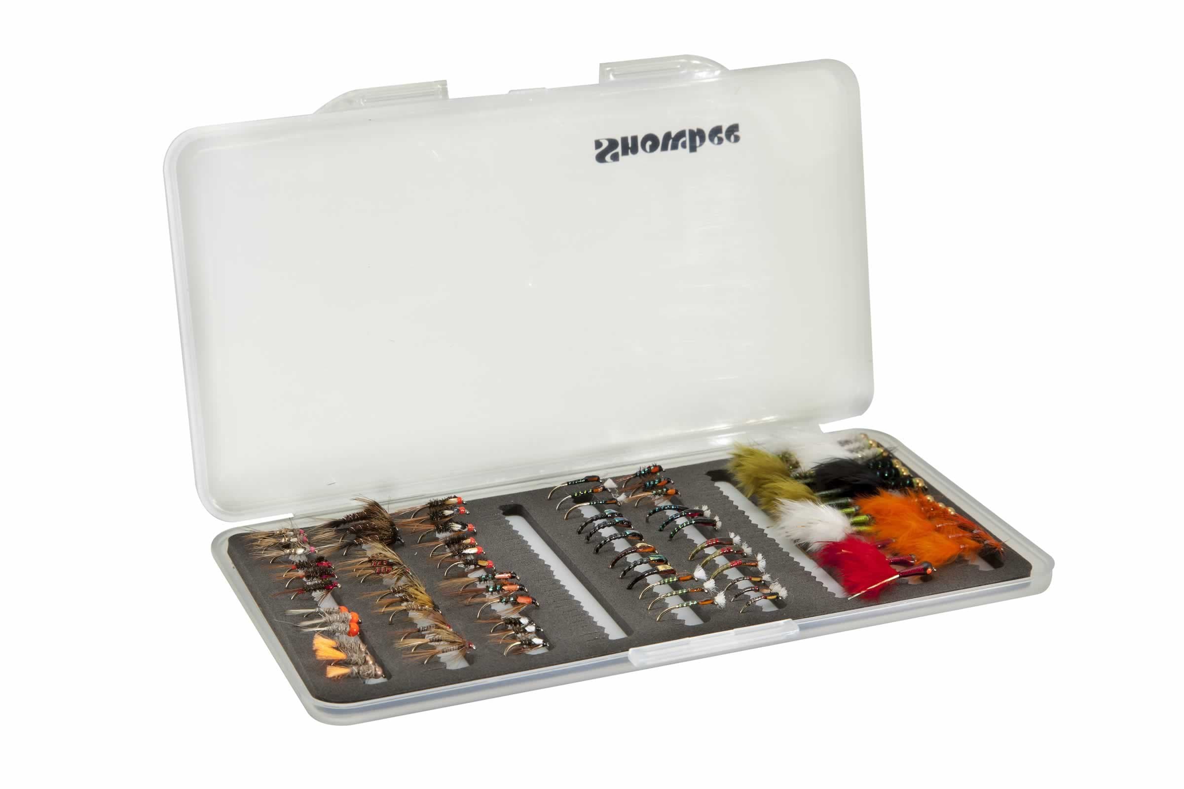 Snowbee Slimline Fly Box Kit - Clear/Green, One Size
