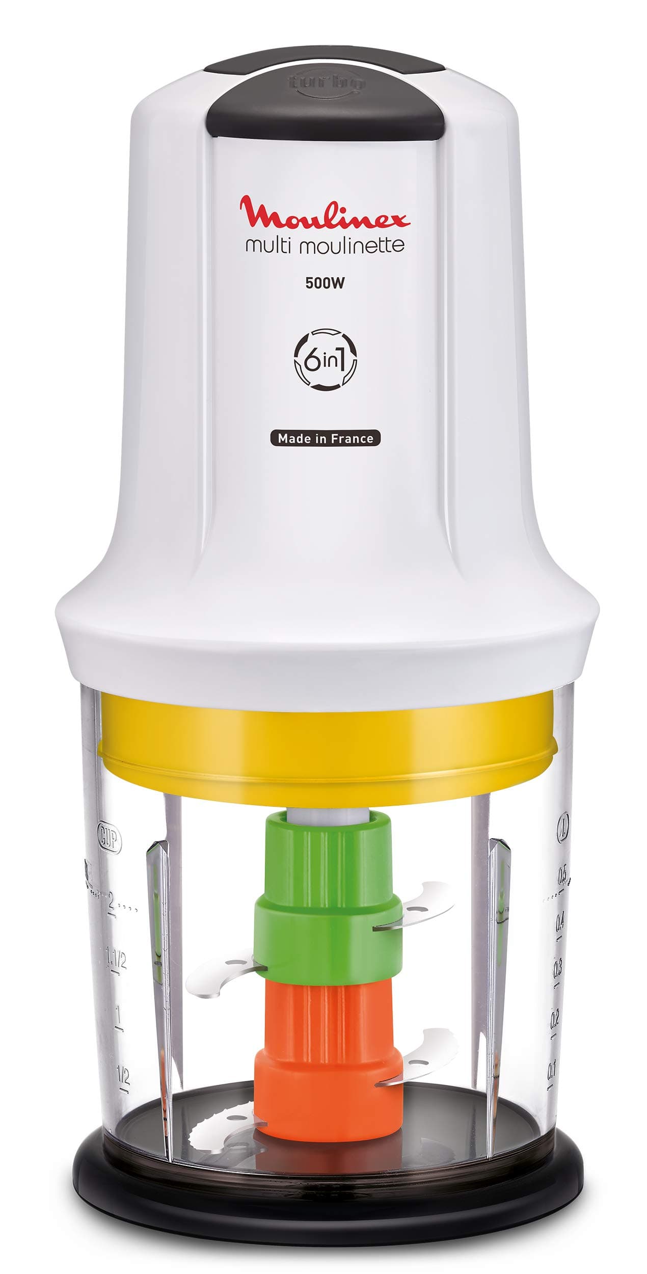Multimoulinette Chopper, 500 W, Plastic, 2 Speeds, White