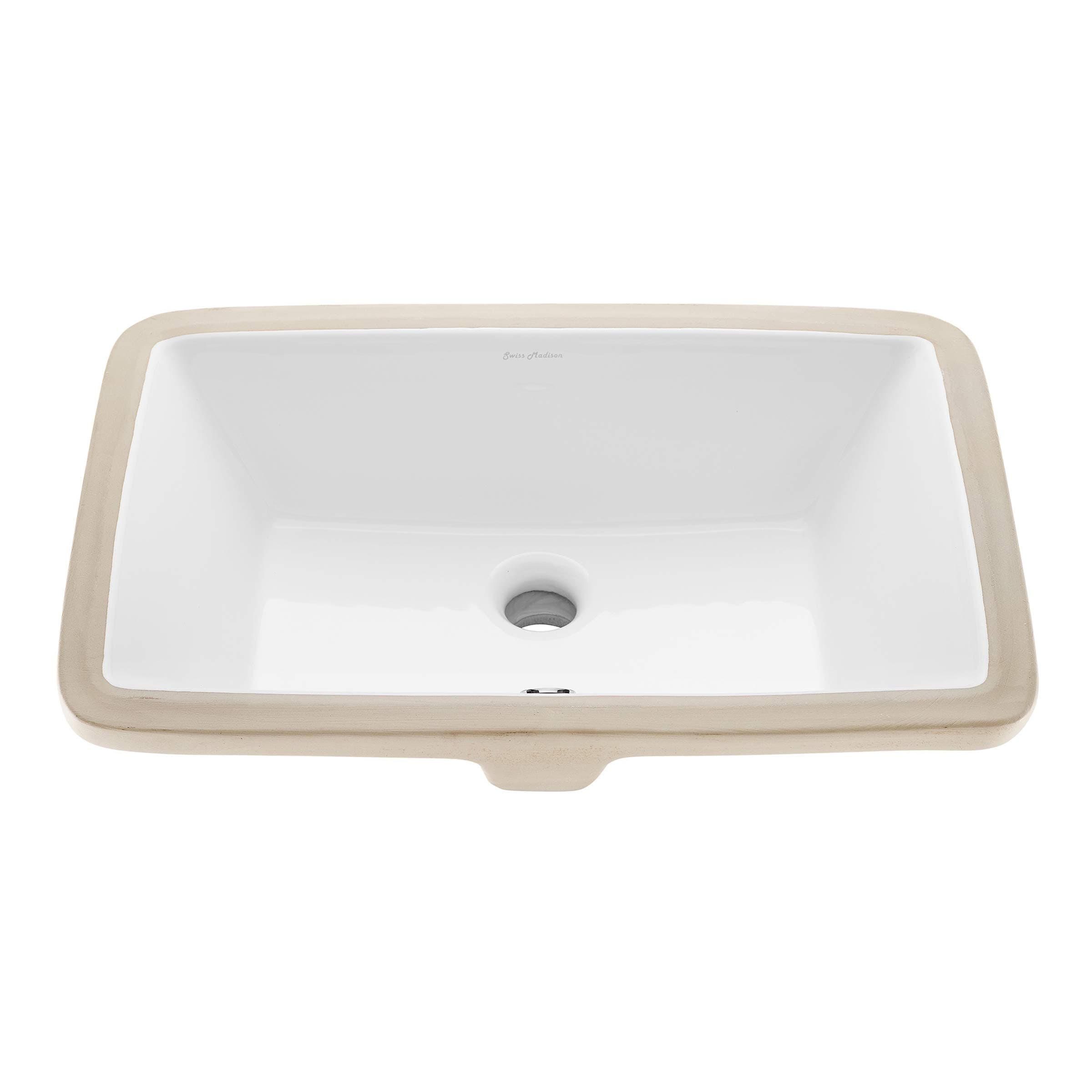 Swiss Madison Well Made Forever SM-UM625 Voltaire 21 Rectangular Under-Mount Bathroom Sink