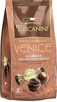 Fine Italian Hazelnut Milk Chocolate Truffles, Venice, 153g | Gourmet Italian | Premium Gift | Perfect for Holidays & Celebrations