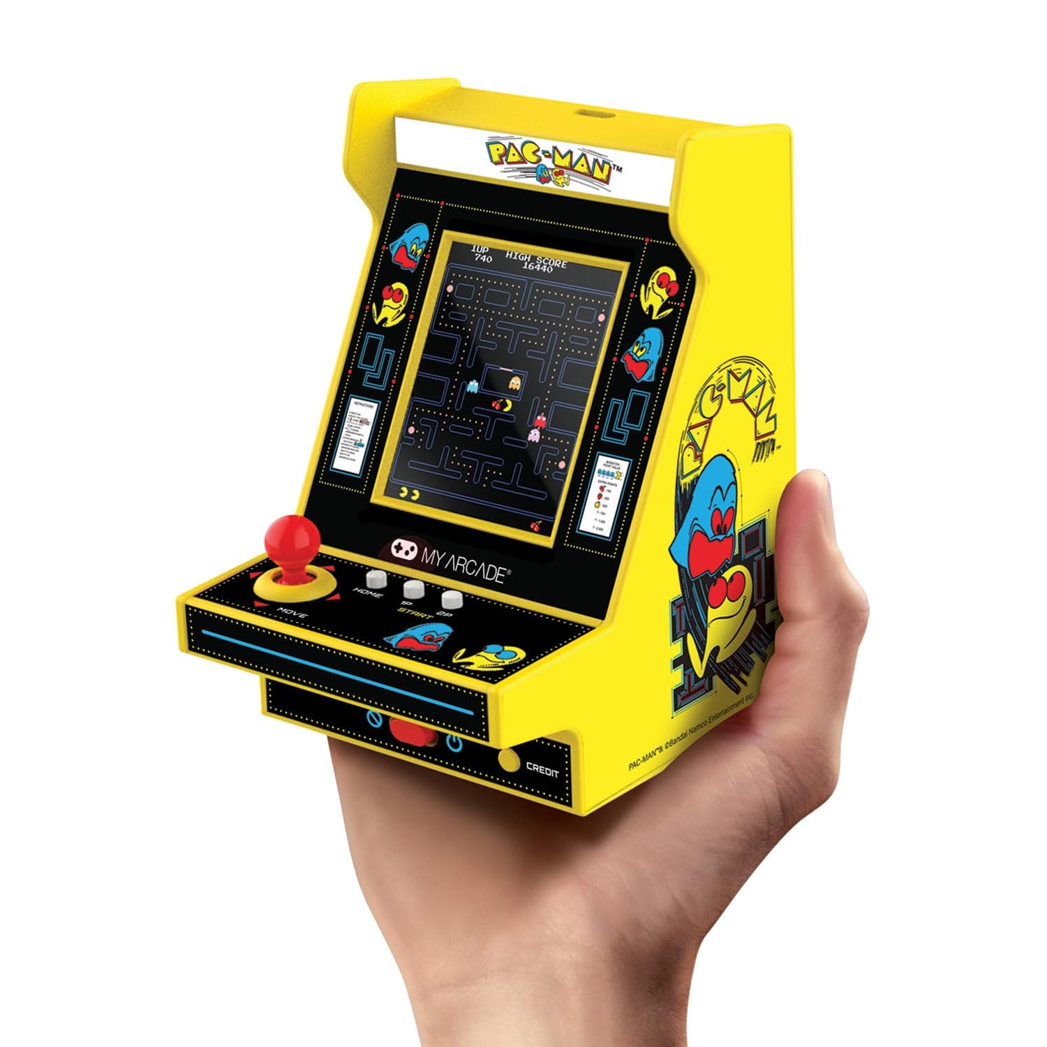 Pac-Man Nano Player: Mini Arcade Machine, 4.5" Fully playable Video Game Collectible