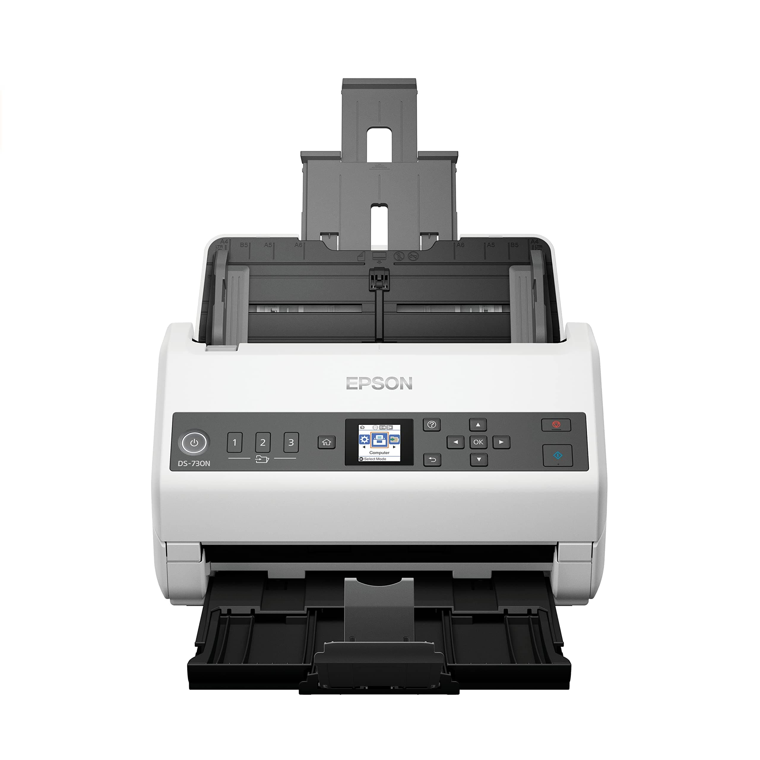DS-730N Network Color Document Scanner 100-page Auto Doc Feeder (ADF), Duplex Scanning
