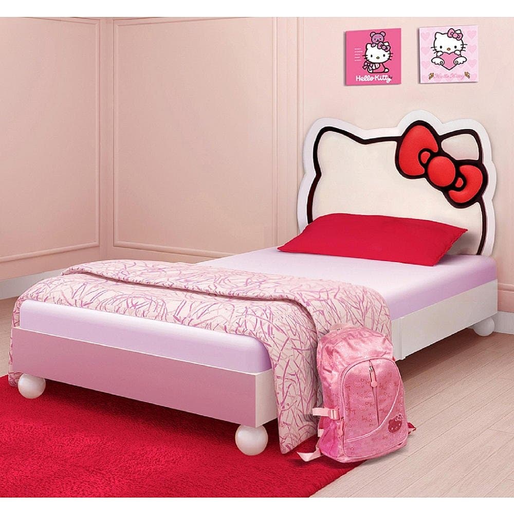 DreamFurniture Hello Kitty Twin Bed