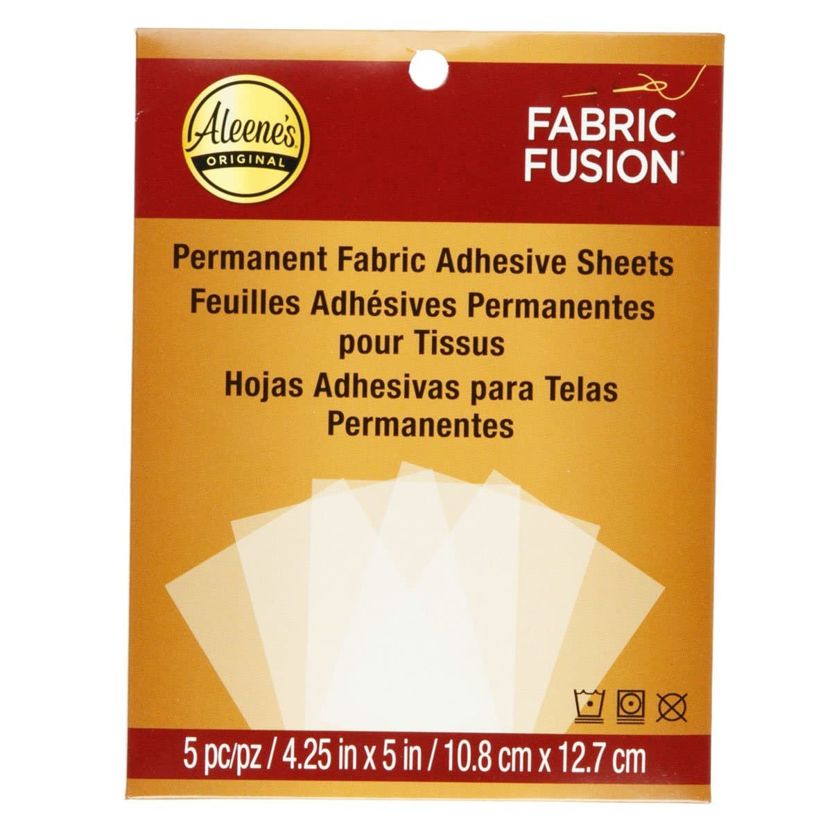 Aleene's Fabric Fusion Sheets-4.25"X5" 5/Pkg